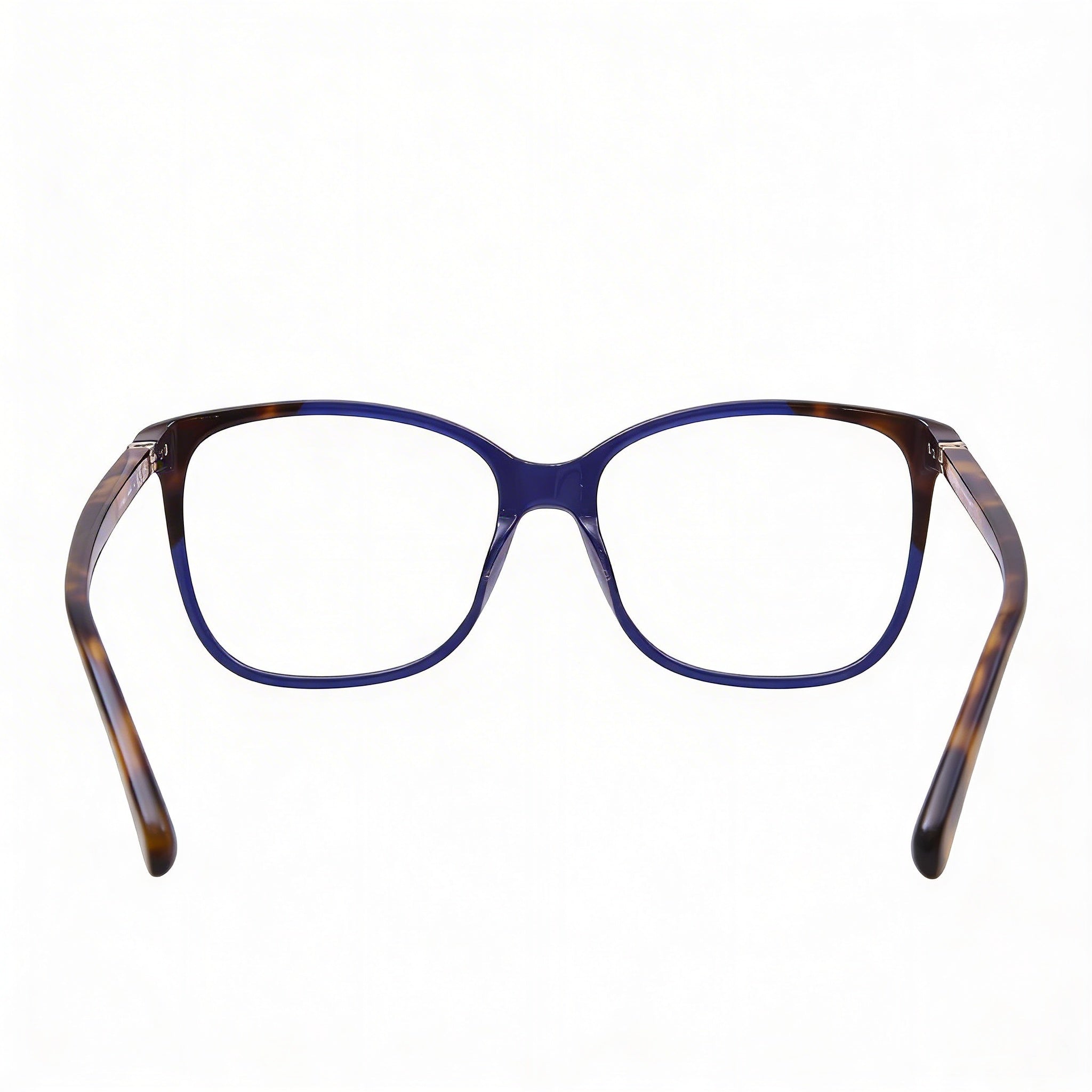 kate spade new york Karlyn Gafas de mujer de plástico azul Habana, rectangulares, lente de 53 mm, puente de 16 mm, patillas de 140 mm, Photo 2