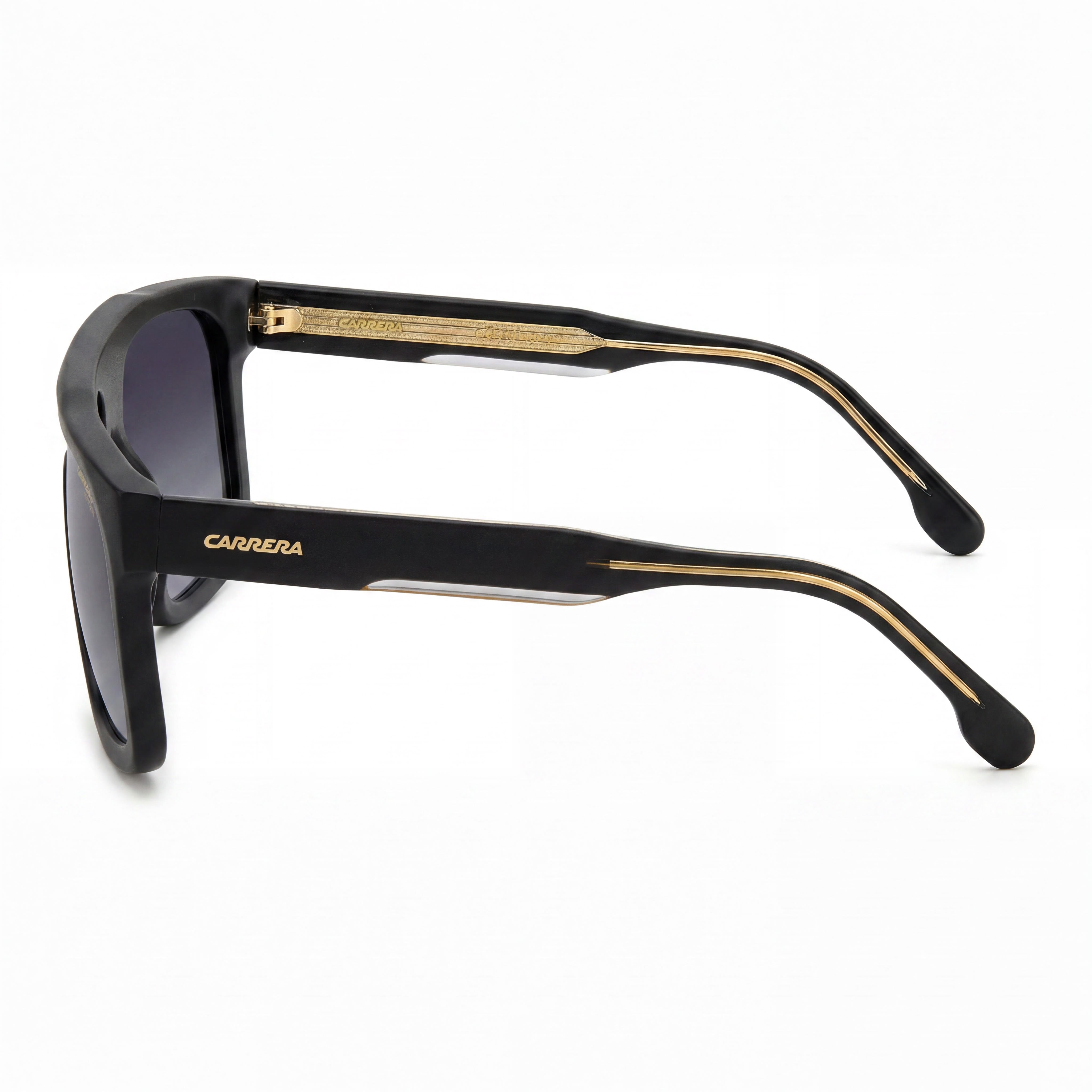 Carrera CARRERA 1061/S Classic Unisex Matte Black Acetate Rectangular Grey Shaded Polyester UV Protection 59mm Sunglasses, Photo 3