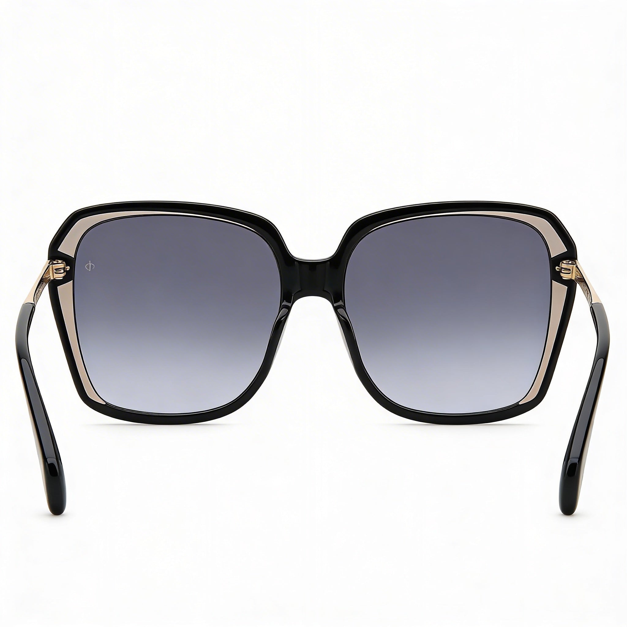 rag & bone Modern Women's Black Square Acetate Frame UV Protected Polycarbonate Non-Polarized Sunglasses 57-18-145, Photo 3