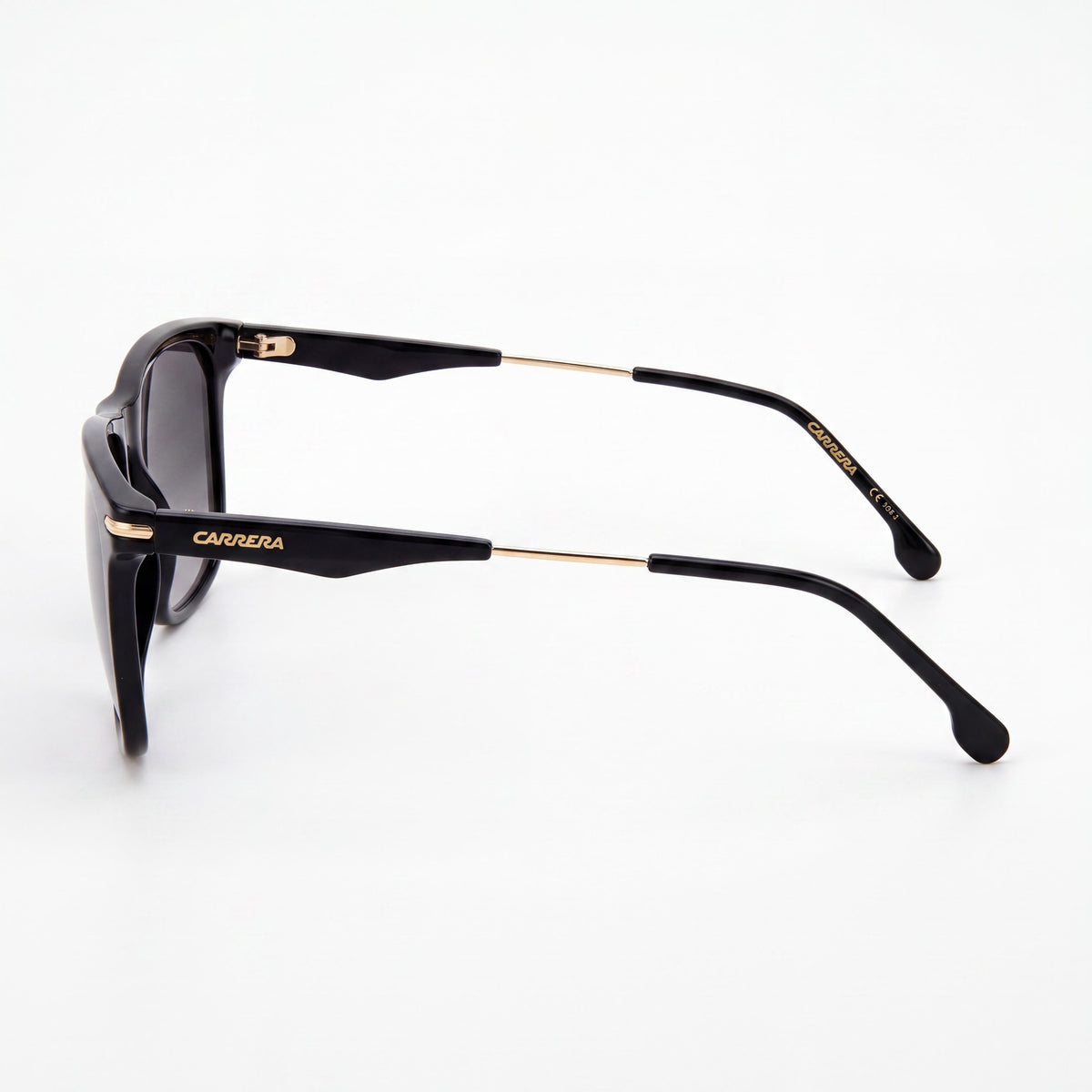 Gafas de sol Carrera 276/S unisex de poliamida negra con protección UV, sin polarizar, en gris sombreado de 55 mm, Photo 3