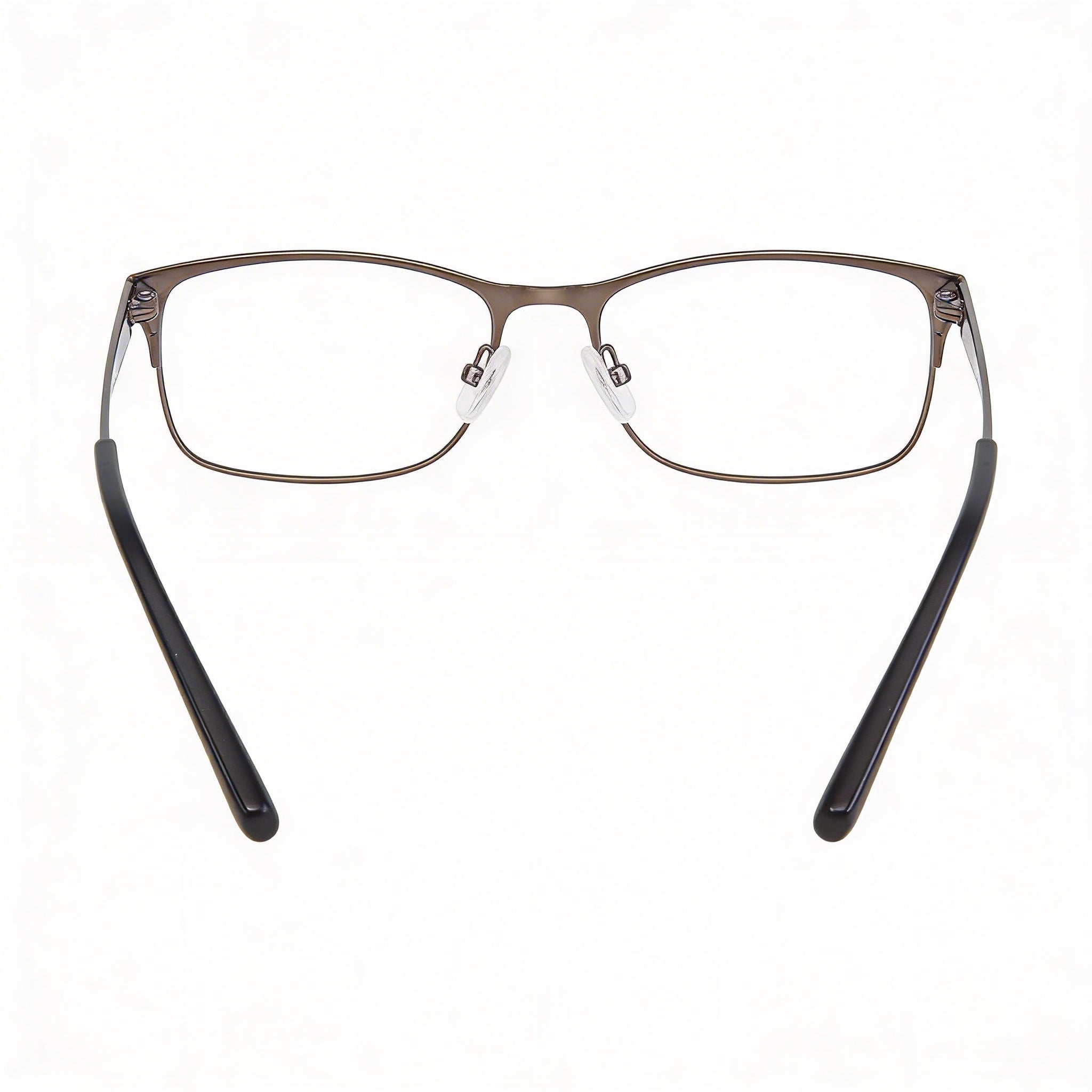 Gafas Adensco para hombre con lentes de demostración transparentes, listas para graduar - Rutenio mate, Photo 3