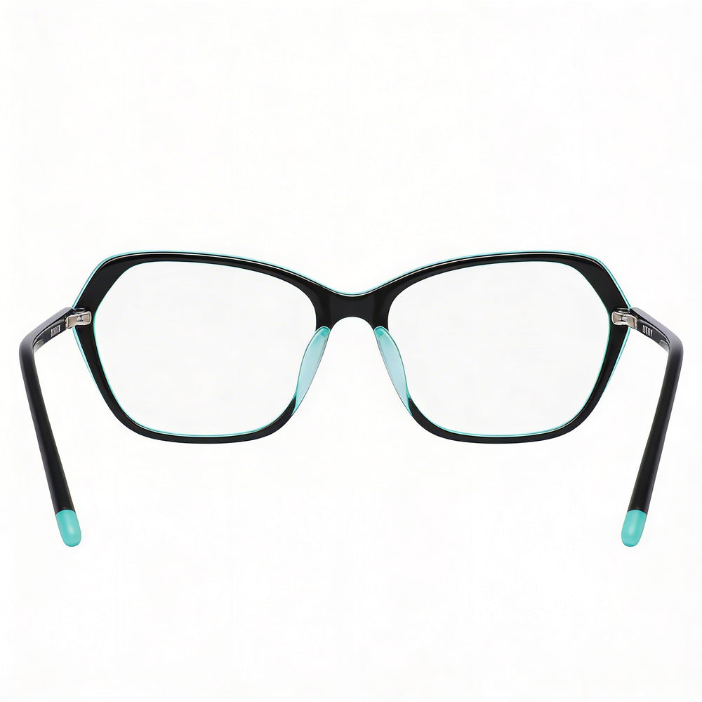 DKNY Modern Unisex Sunglasses with Black Aqua Frame and Polycarbonate Lenses, Size 52-17-135