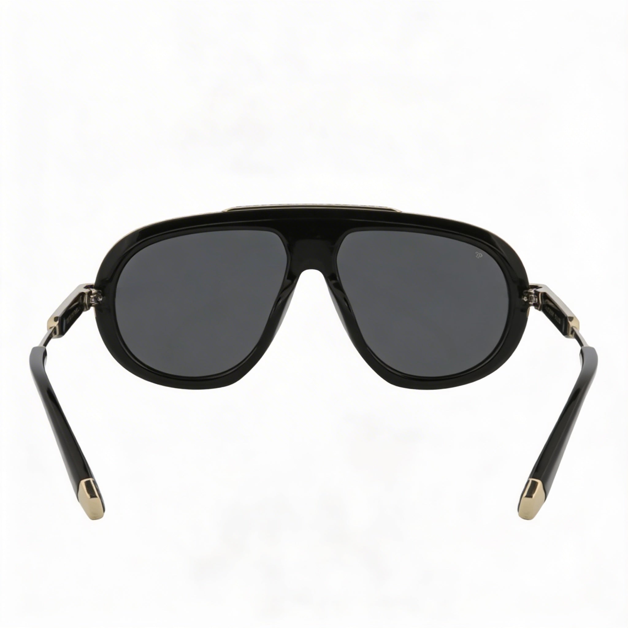 Philipp Plein Spp151m Men's Shiny Black Cellulose Acetate Frame Non-Polarized UV Protection Sunglasses 57, Photo 2