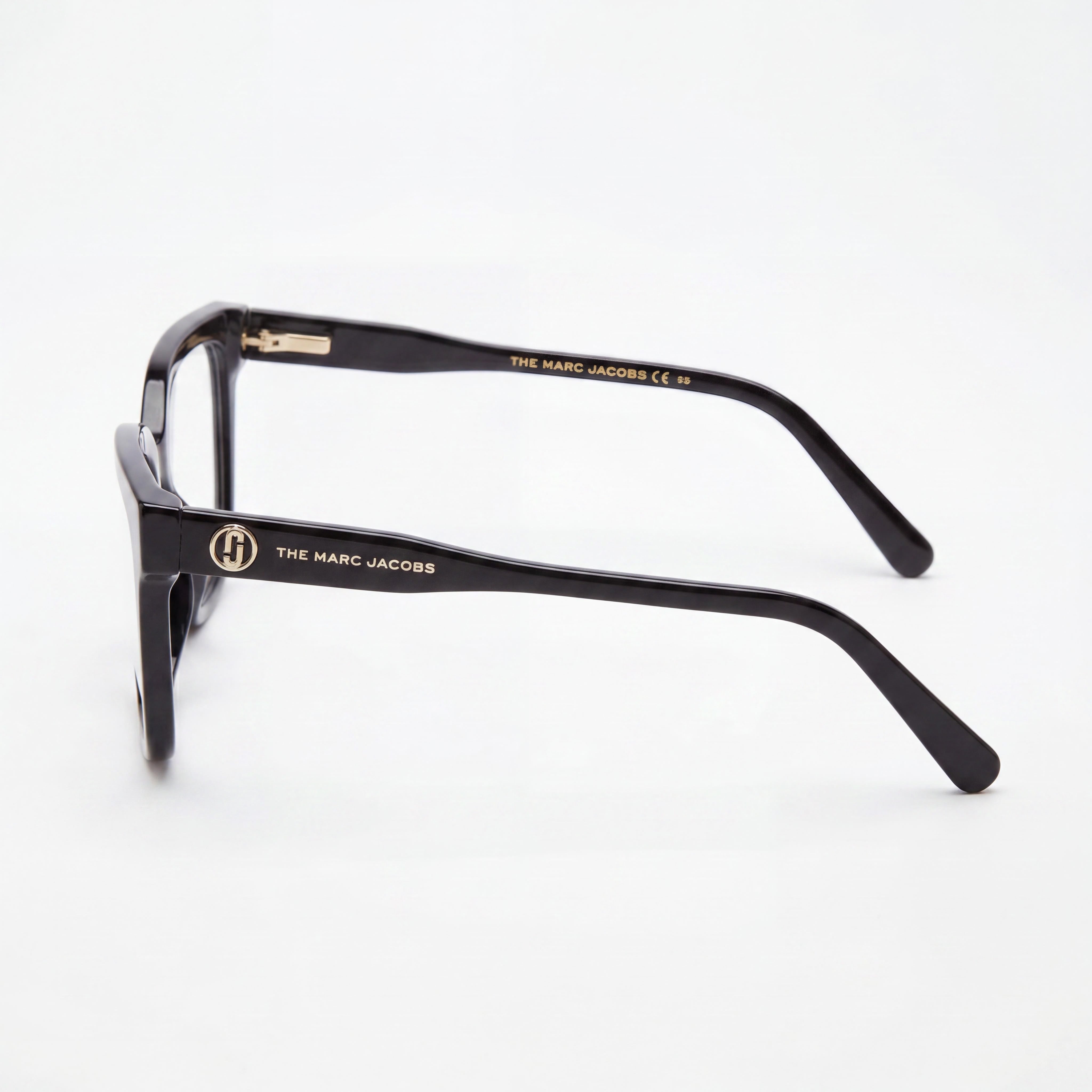 Montura de gafas ópticas Marc Jacobs Modern Style Unisex, fabricada en acetato negro, medida 52-19-140, Photo 3