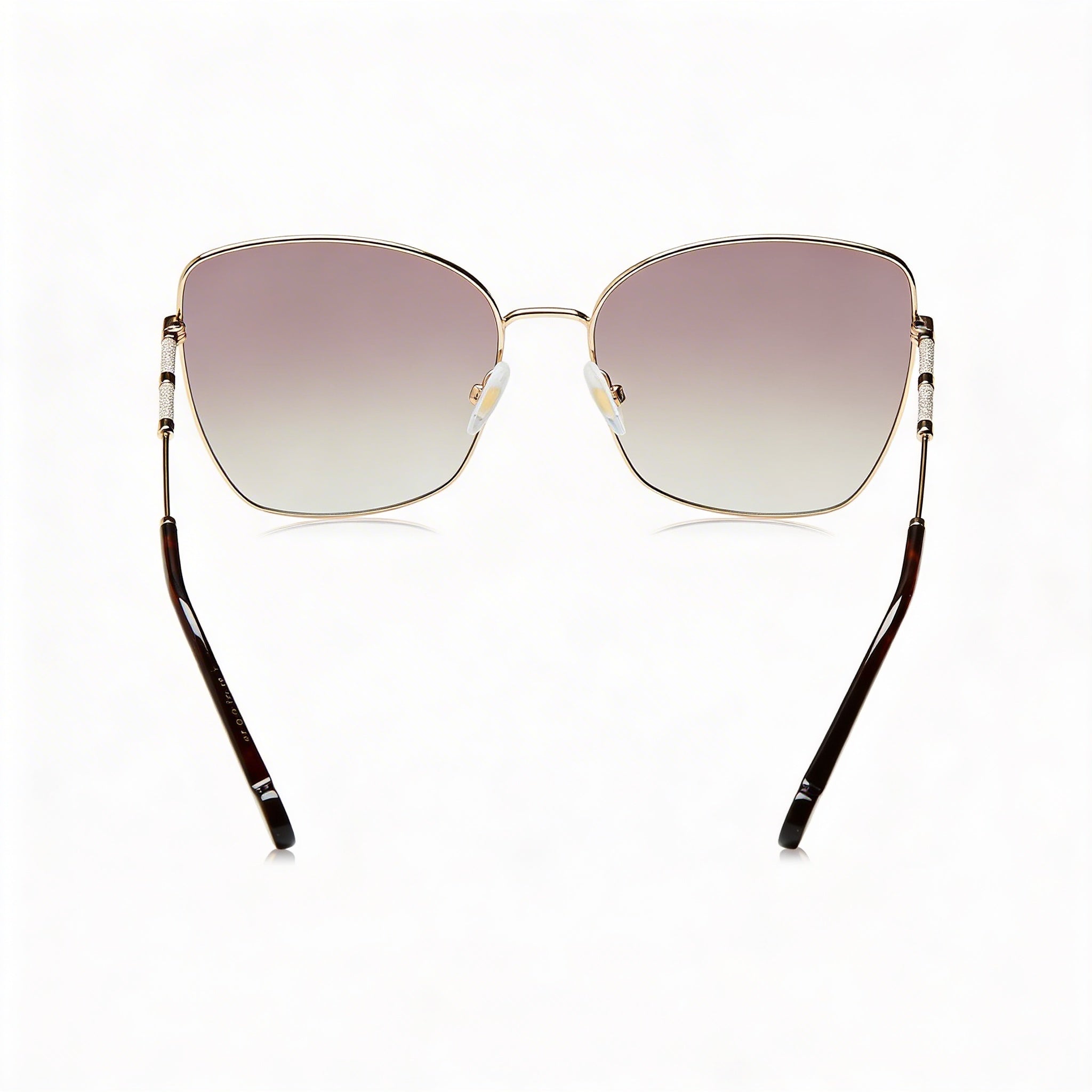 Gafas de sol de mujer Carolina Herrera HER 0133/S mariposa de metal oro rosa Marrón degradado 59mm con protección UV, Photo 4
