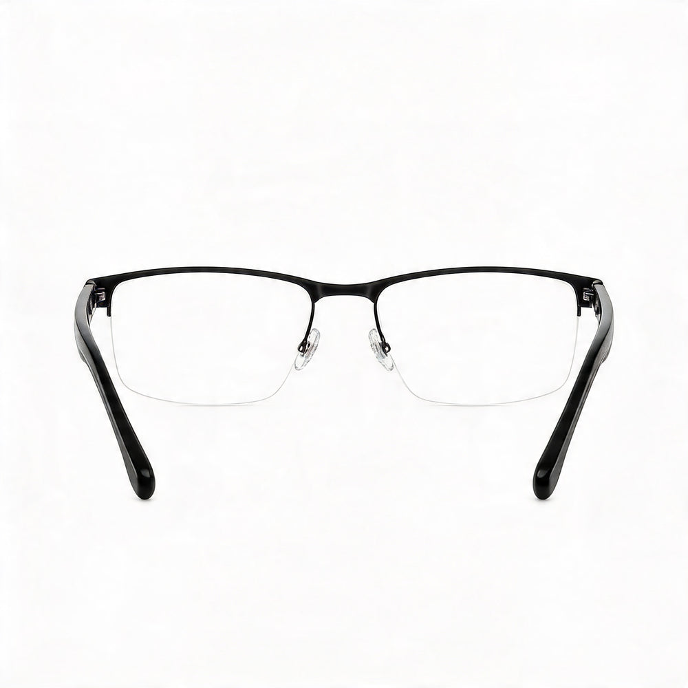 Carrera Classic Unisex Eyewear with Stainless Steel Frame and Non- Matte Black Lenses, 58mm Lens Width