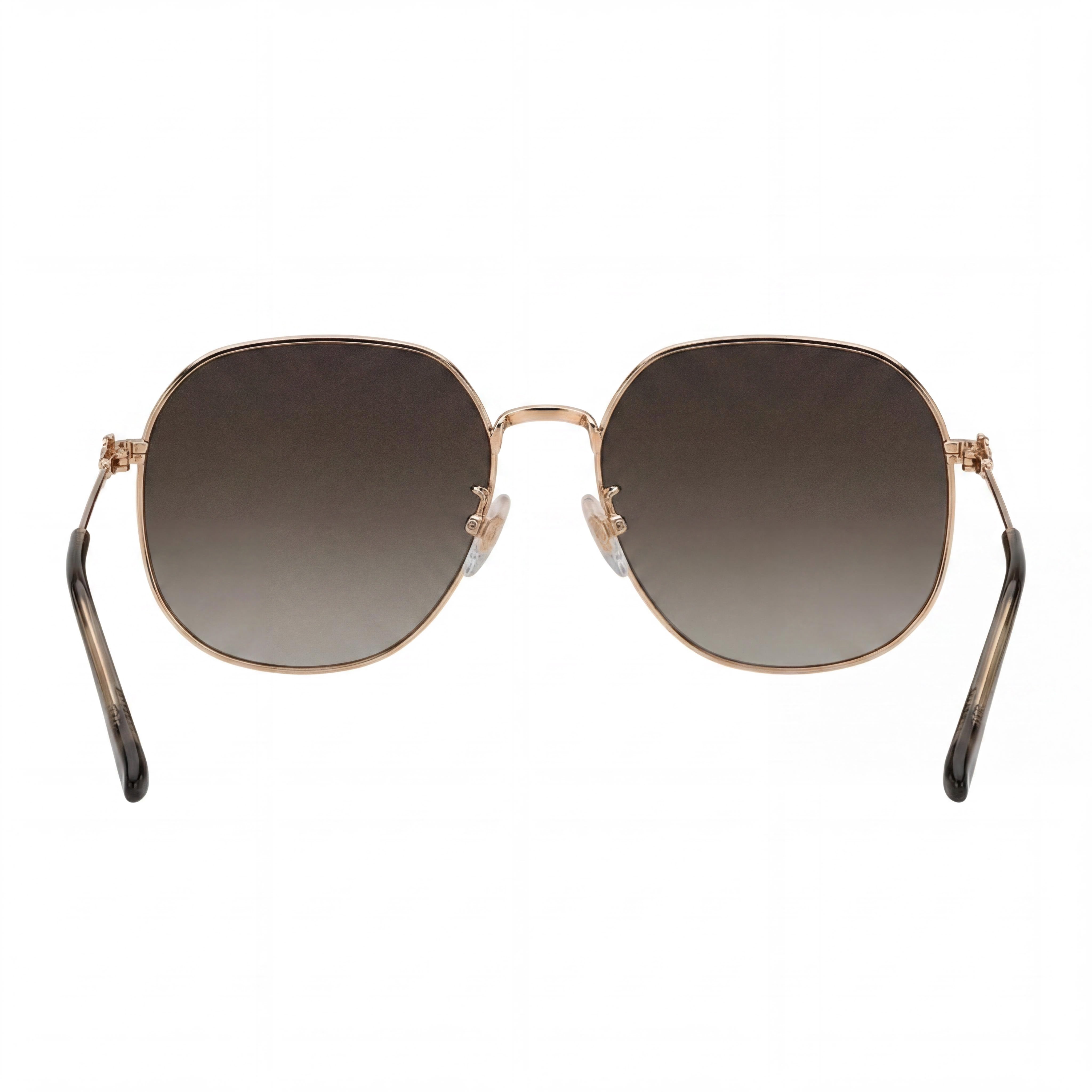 Gafas de sol Etro para mujer, montura metálica minimalista, oro cobre/marrón, protección 100% UVA y UVB, 60 mm, Photo 4