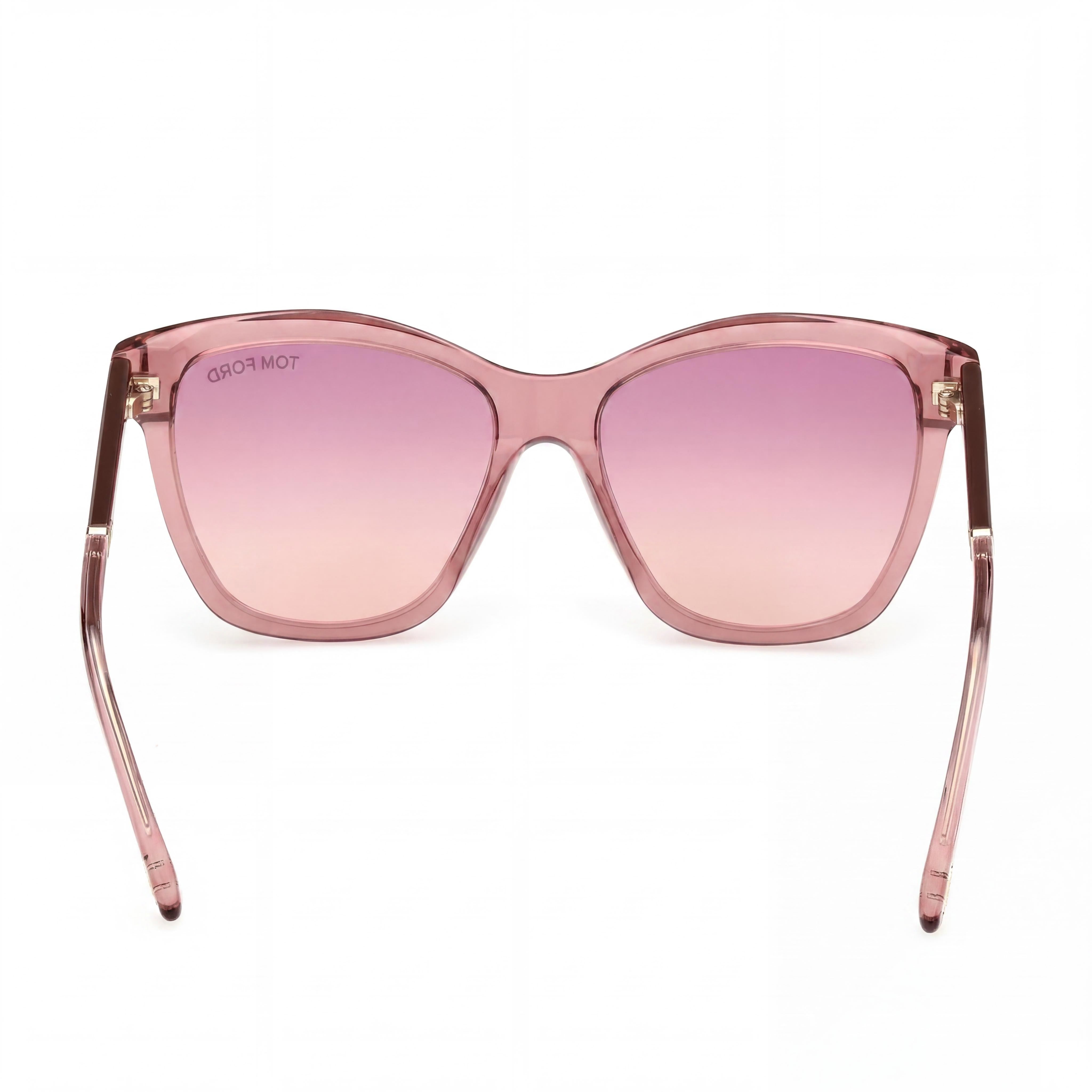 Tom Ford Sports Style Women's Multi-coloured Plastic Frame Sunglasses Pink Violet Gradient Lenses 54mm Lens Width, Photo 3