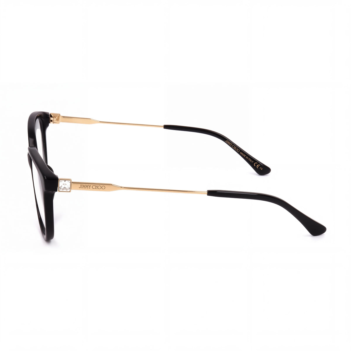 Gafas de sol no polarizadas para mujer JIMMY CHOO JC325/F, con montura octagonal de acetato negro y lentes negras, 53 mm, Photo 3