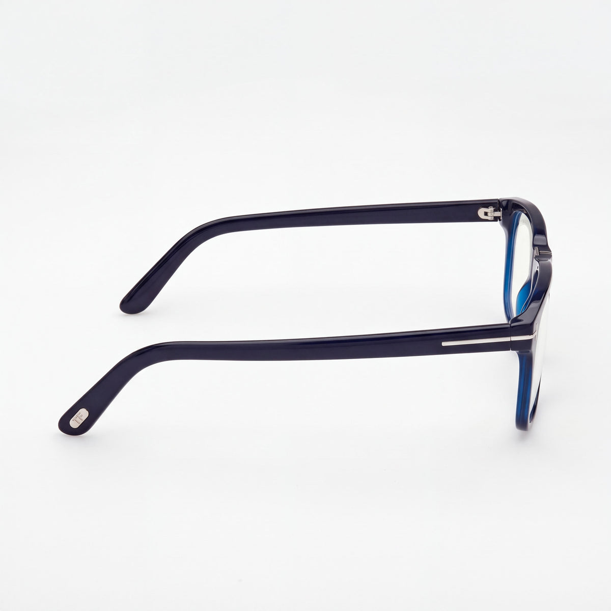 Marcolin Classic Unisex Sunglasses with Shiny Blue Blue Filter Plastic Frame and Black Lenses, 56mm Lens Width, Photo 2