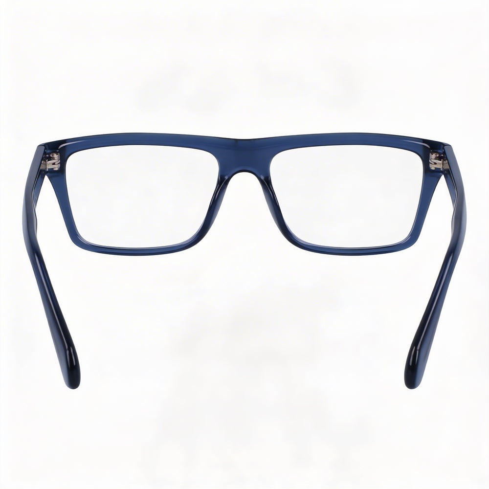 Ferragamo Sf2988 Men's Transparent Azure Metal Polarized Sunglasses 54mm