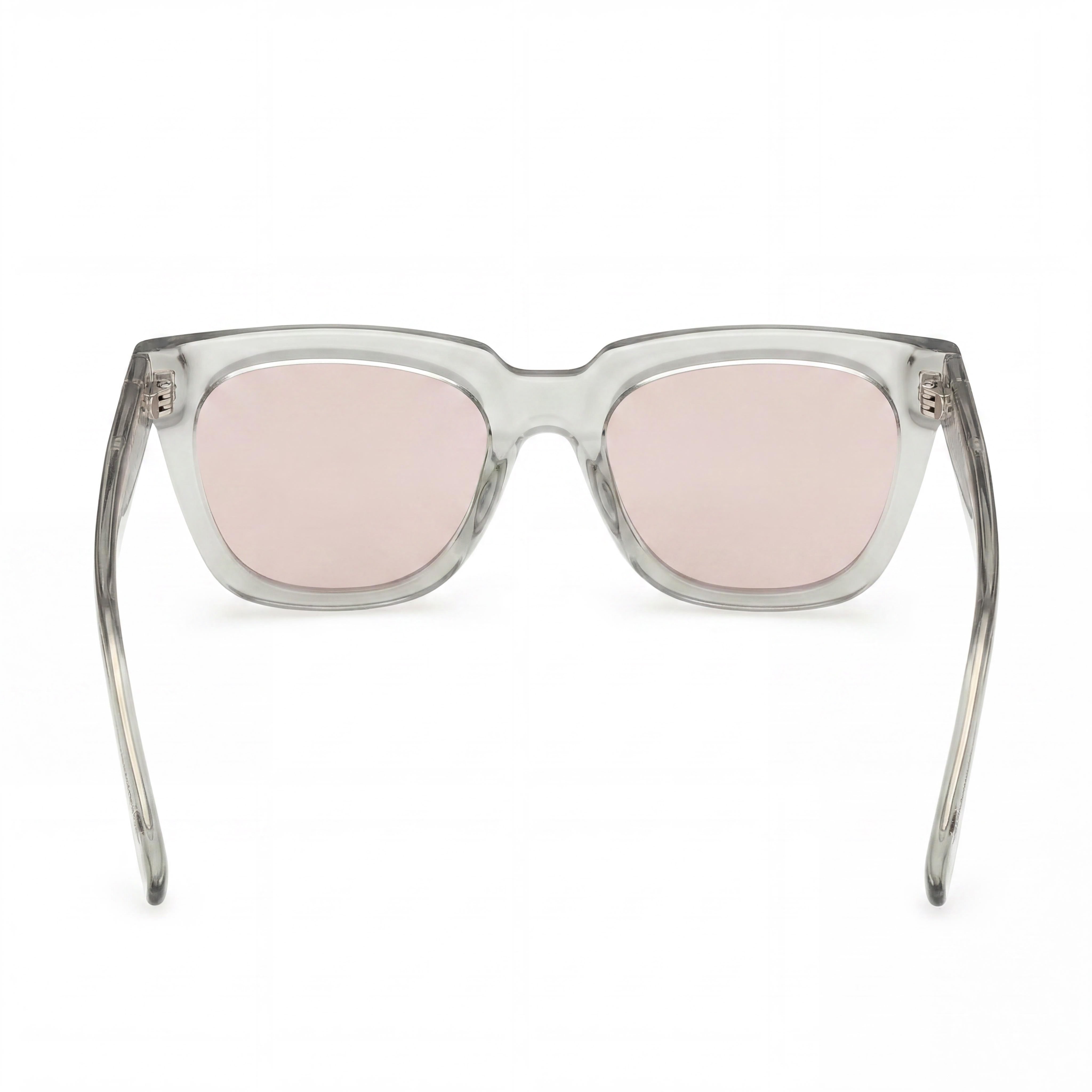 GUESS Unisex Square Plastic Sunglasses Shiny Grey with Gradient Smoke UV Protection Lenses 53mm, Photo 3