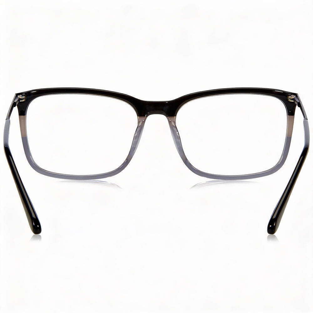 Gafas de sol Fossil Modern unisex con montura de acetato gris negro y lentes de policarbonato no polarizadas, 54 mm