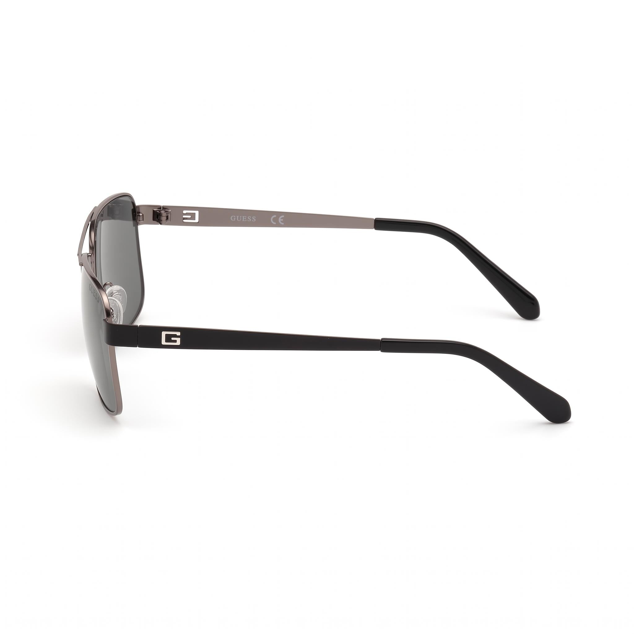 GUESS Gu6968 Men's Plastic Gunmetal Frame with Acetate Smoke Polarized UV Protected Lenses 58mm, Photo 3