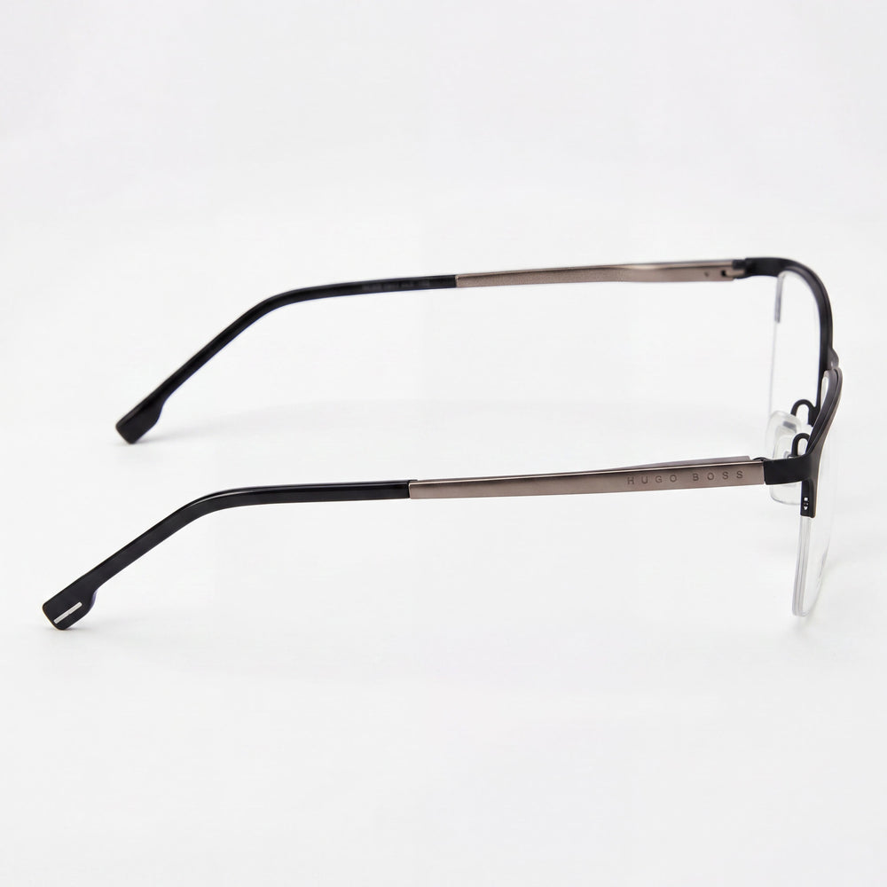 Hugo Boss Audio Systems 1187 RZZ Unisex Matte Dark Ruthenium Stainless Steel Non-Polarized Optical Eyeglasses 52mm