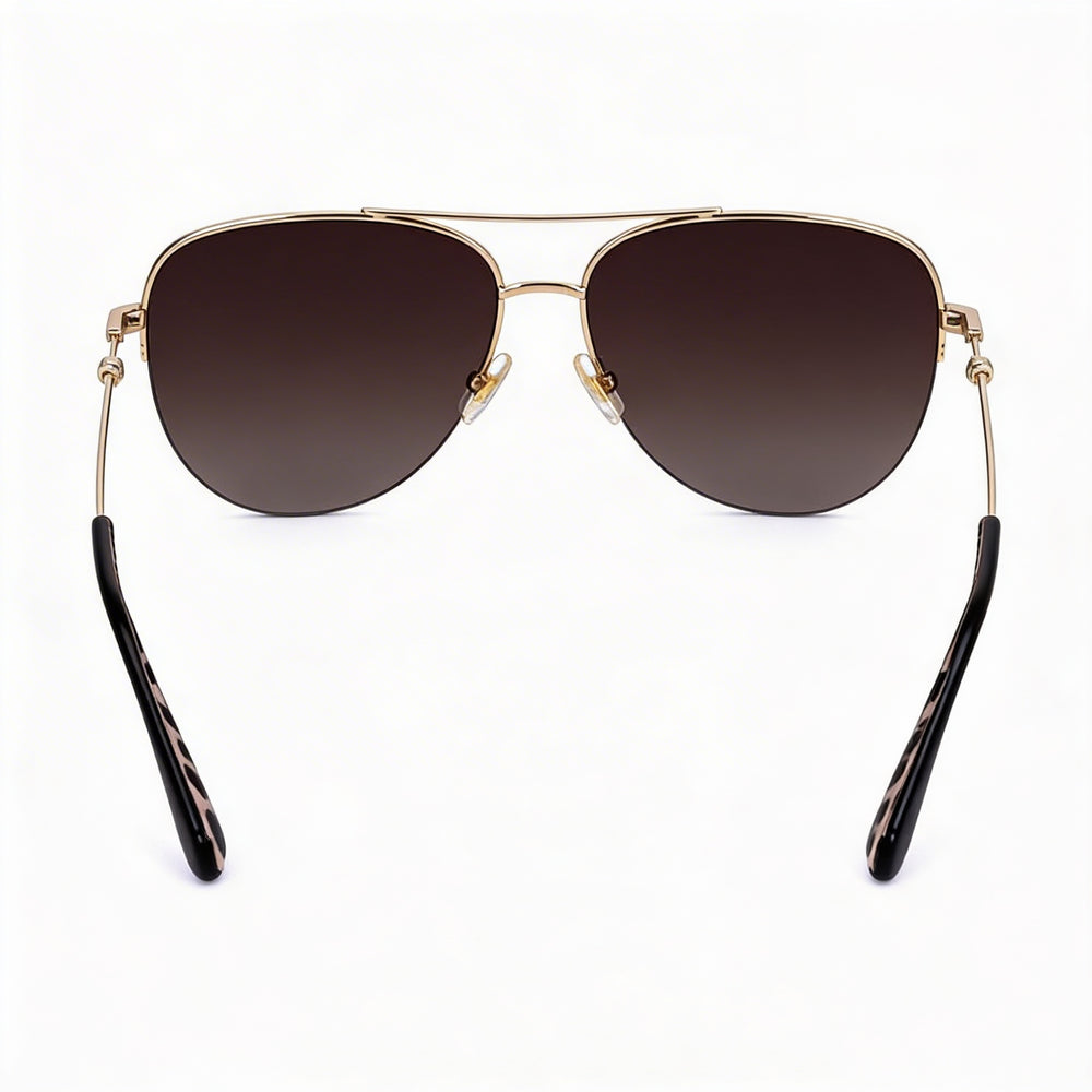 Kate Spade New York Maisie/G/S Gafas de sol de mujer marrones degradadas de acero inoxidable de La Habana con protección UV 60-15-140
