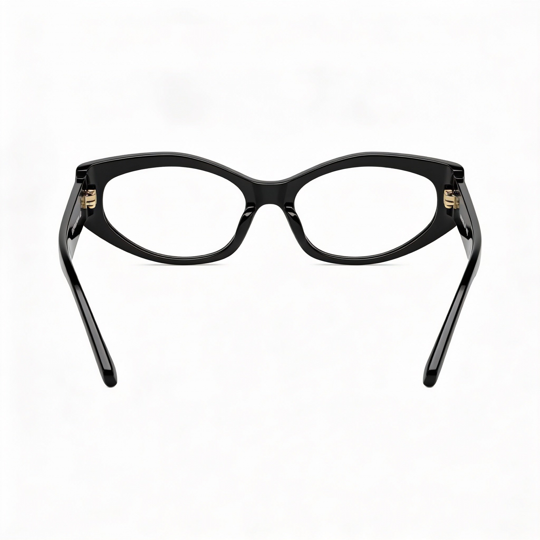 Versace Ve 3369 Women's Black Acetate Frame with Clear Polycarbonate Lenses, 53mm Lens Width, Photo 3