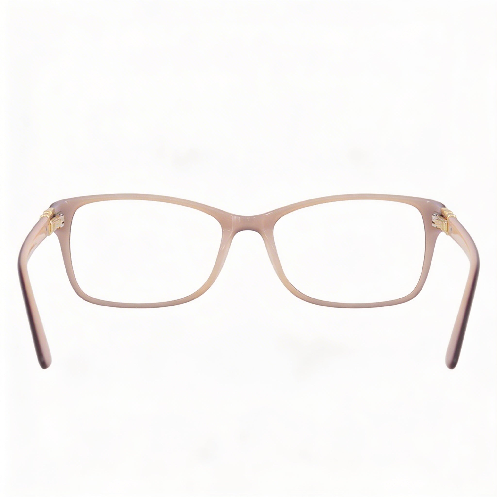 bebe Bb5133 Armazón de gafas de metal marrón para mujer con lentes transparentes, 53 mm de ancho de lente, 16 mm de puente, 135 mm de patilla, Photo 3