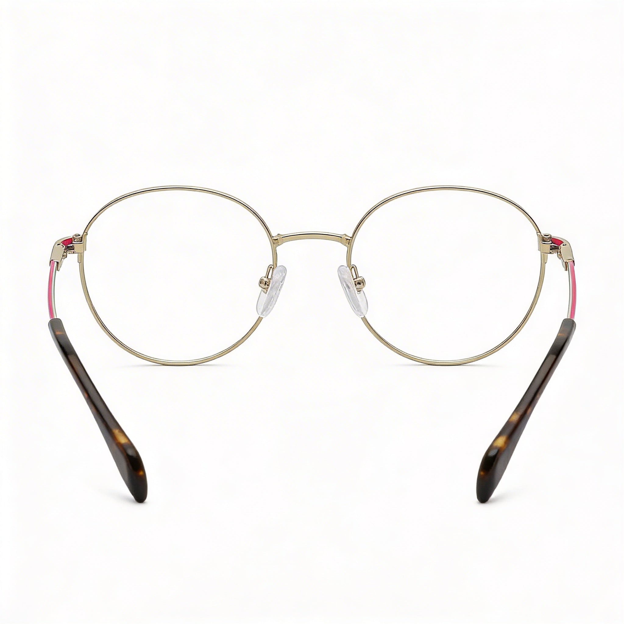 Gafas de vista TOUS Classic para mujer en acero inoxidable dorado claro con lentes transparentes de demostración, graduadas, 51 mm, Photo 4