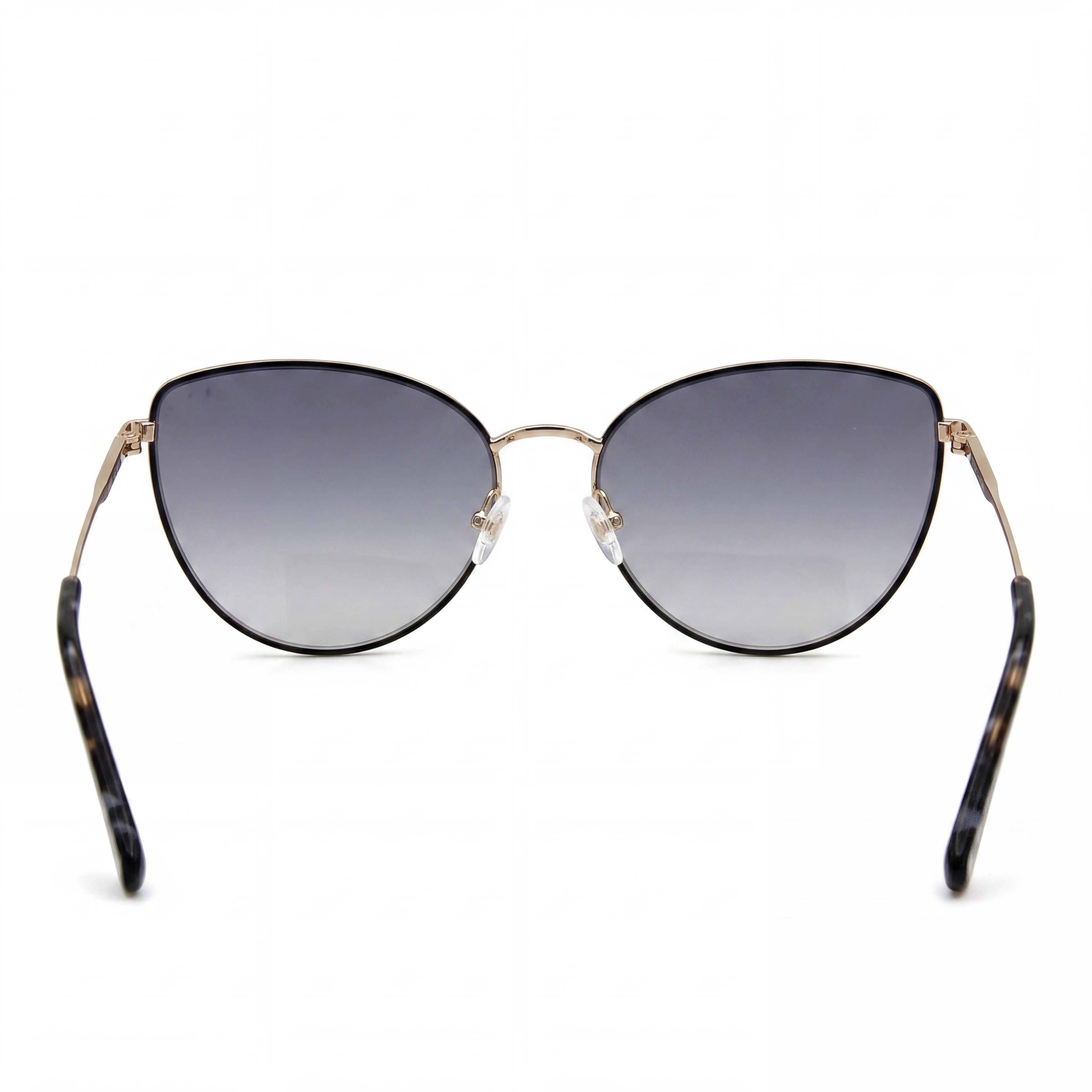 Longchamp LO158S Women's Casual Style Gold Black Metal Frame Yellow Lens Sunglasses, 60mm Lens Width, Photo 4
