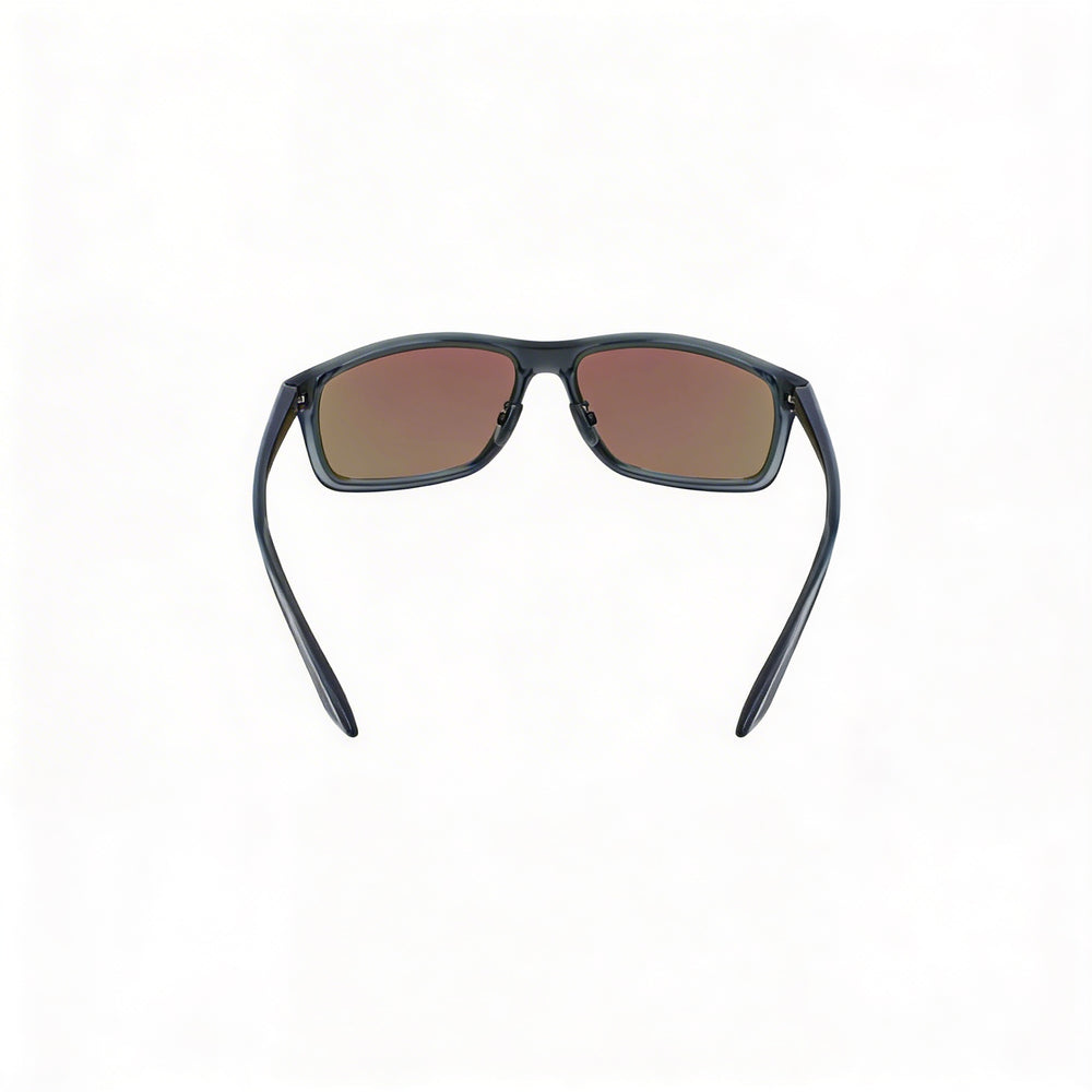 Nike Adrenaline Unisex Acetate Sport Wrap Polycarbonate UV Protected Sunglasses 66mm Dark Grey Grey Blue Mirror