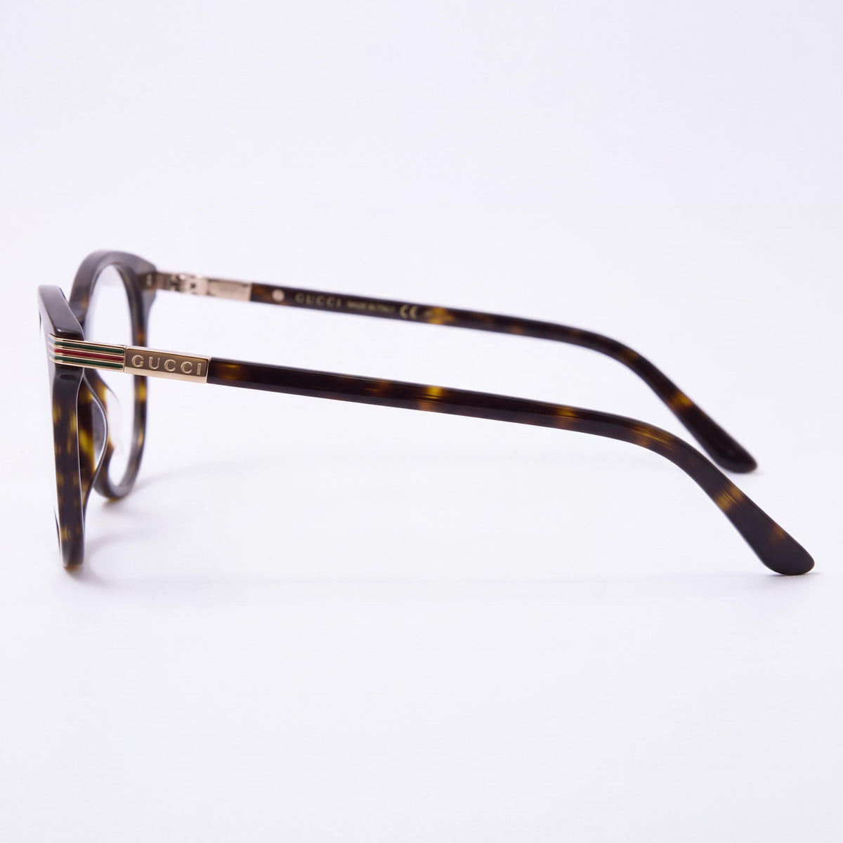 Gucci GG1450O Women's Full Rim Cat Eye Eyeglasses, Tortoise Eco-Acetate Frame, Clear Lenses, Size 53-18-140, Photo 3