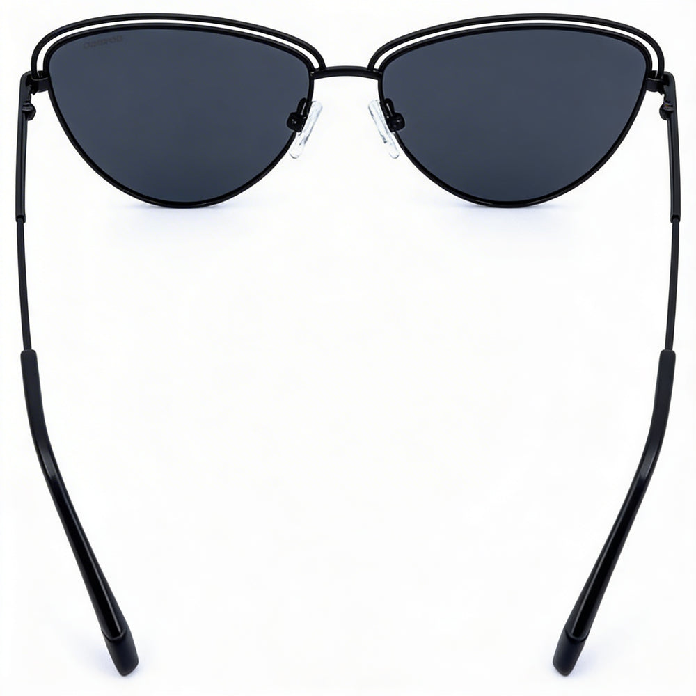 Polaroid Classic PLD 4094/S Women's Cat Eye Alloy Steel UV Protection Sunglasses Black 57mm