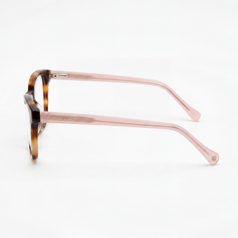 Gafas Lucky Brand D207 de mujer estilo ojo de gato con montura de plástico, color carey, tamaño 54-18-140