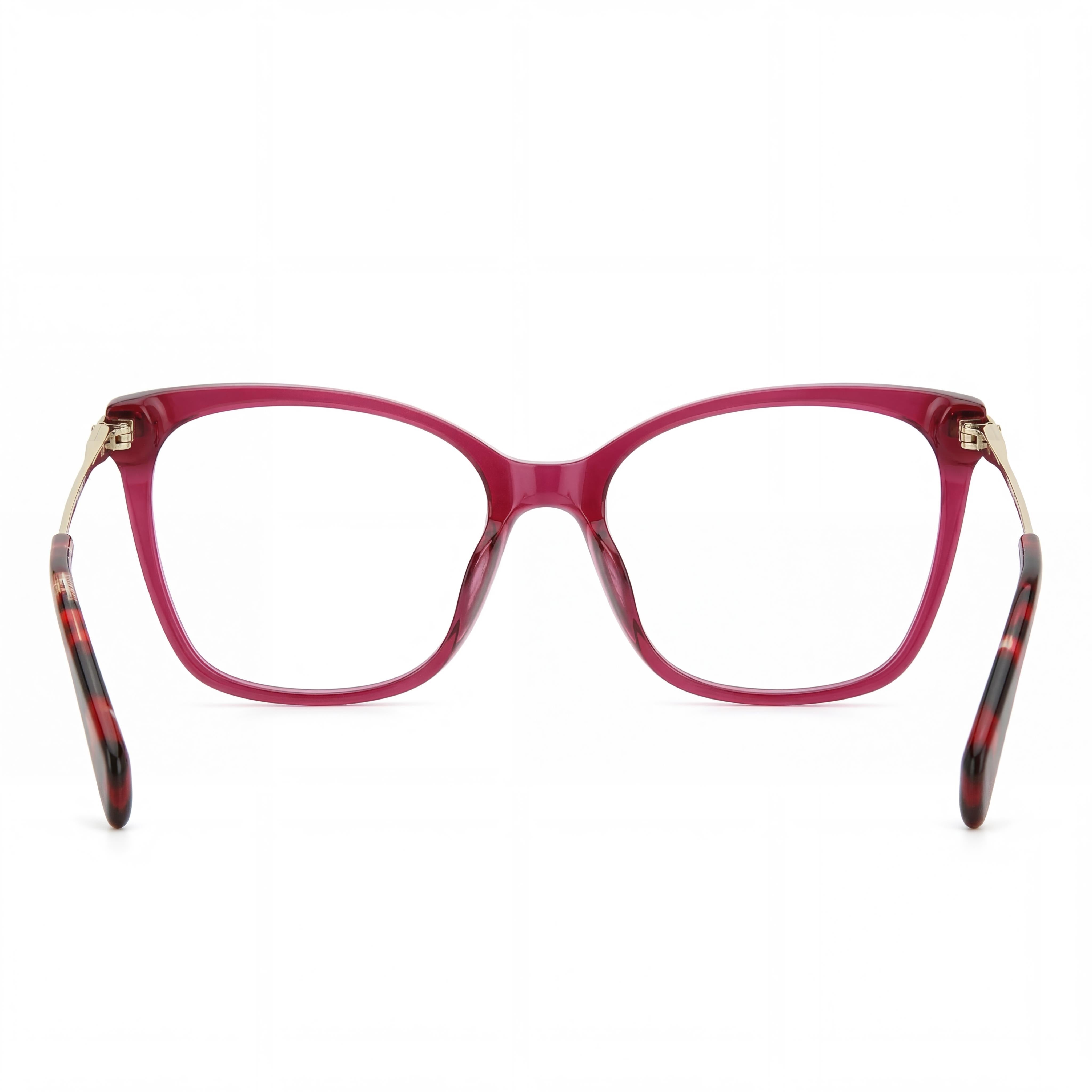 kate spade new york Monturas ópticas casuales de material compuesto de acero inoxidable rojo para mujer 52-16-140, Photo 4