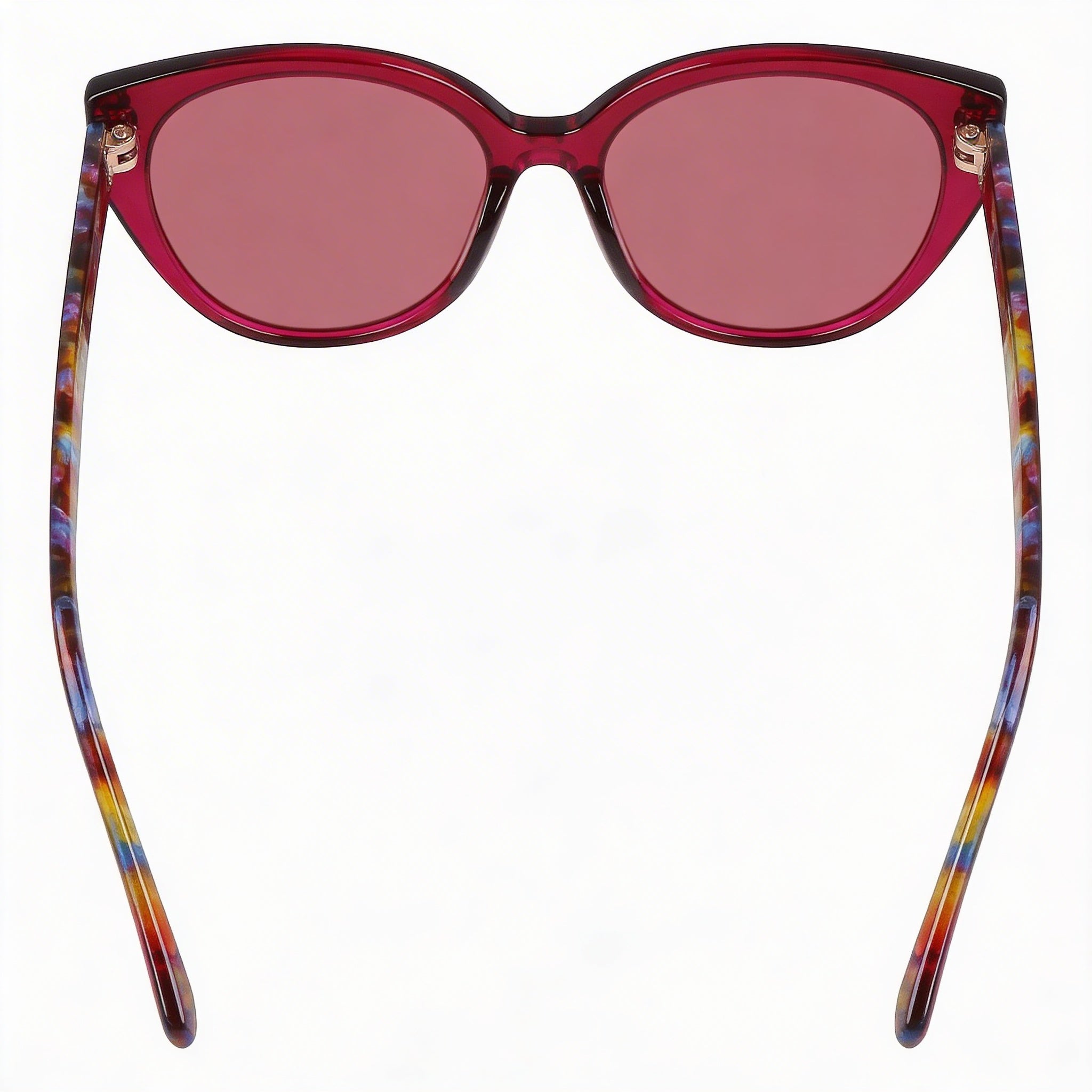 Gafas BEBE Classic para Mujer, Montura de Acetato Color Baya, Lentes de Policarbonato Multicolor, Ancho de Lente de 55 mm, Protección UV, Photo 2