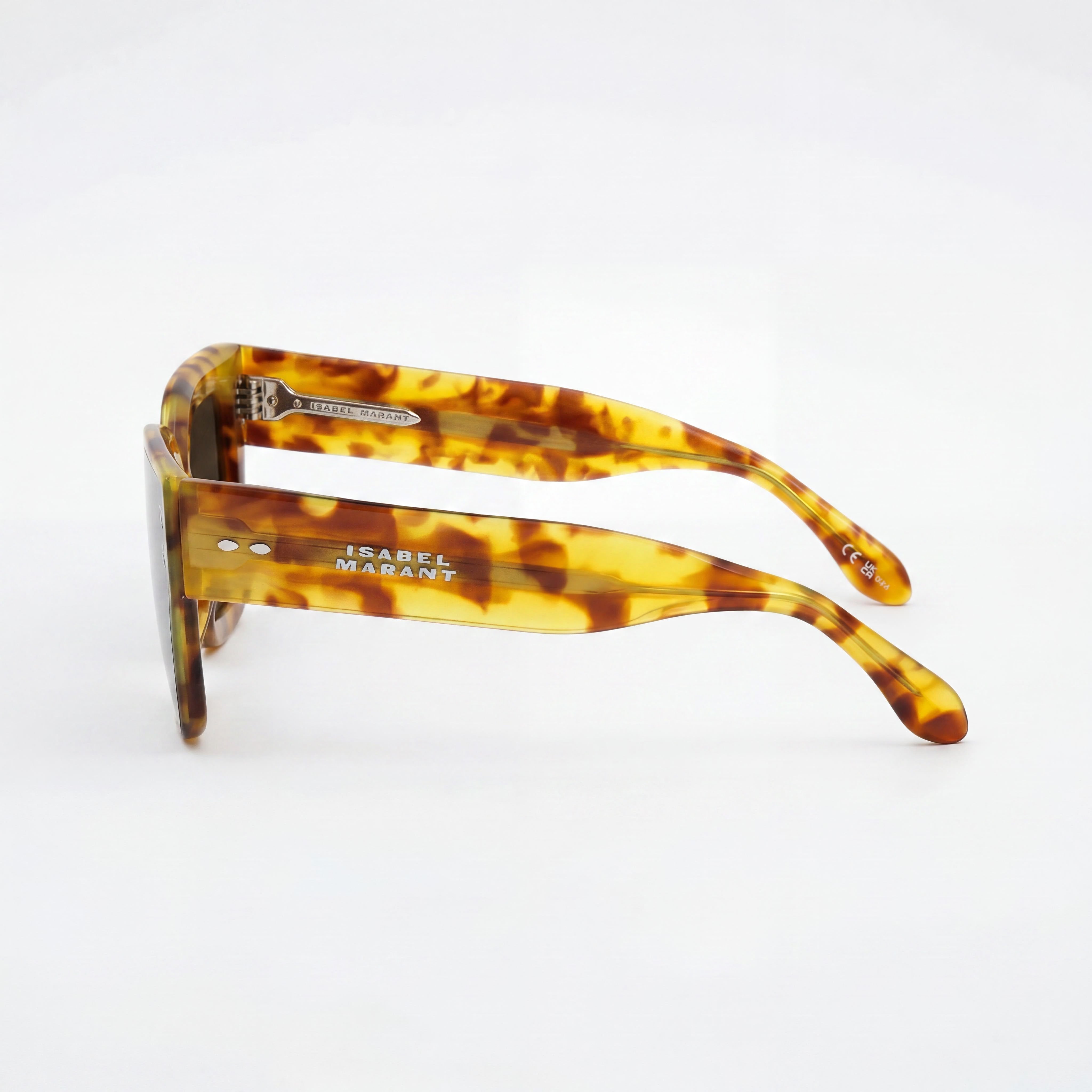 Isabel Marant Casual Women's Havana Honey Acetate Frame Green Polycarbonate Lens Sunglasses 65-13-145mm, Photo 3