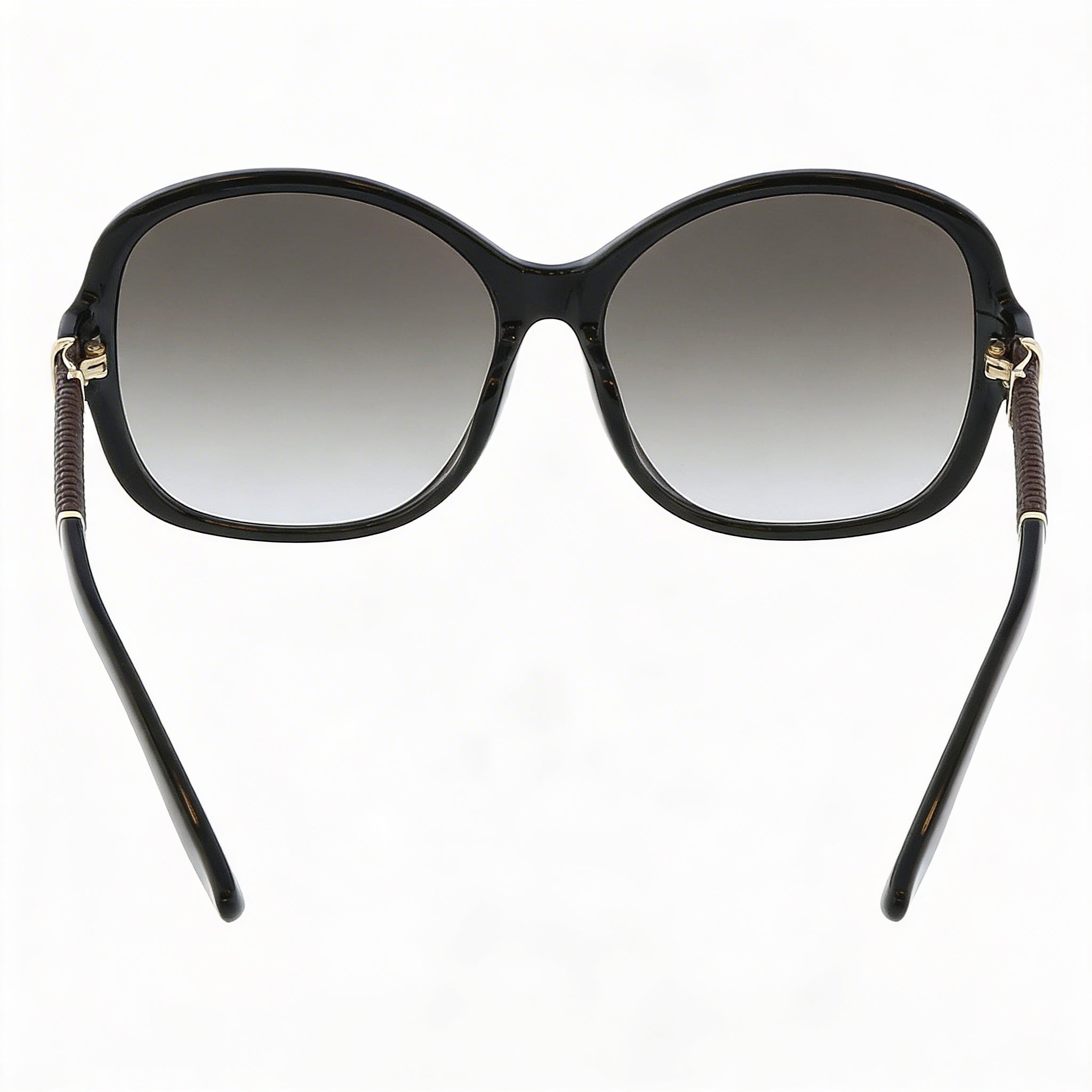 Gafas de sol Ferragamo Oval Gradiente Negro/Gris para mujer con montura de plástico negra y gris degradado, lentes grises degradadas, protección 100% UV de 59 mm, Photo 4