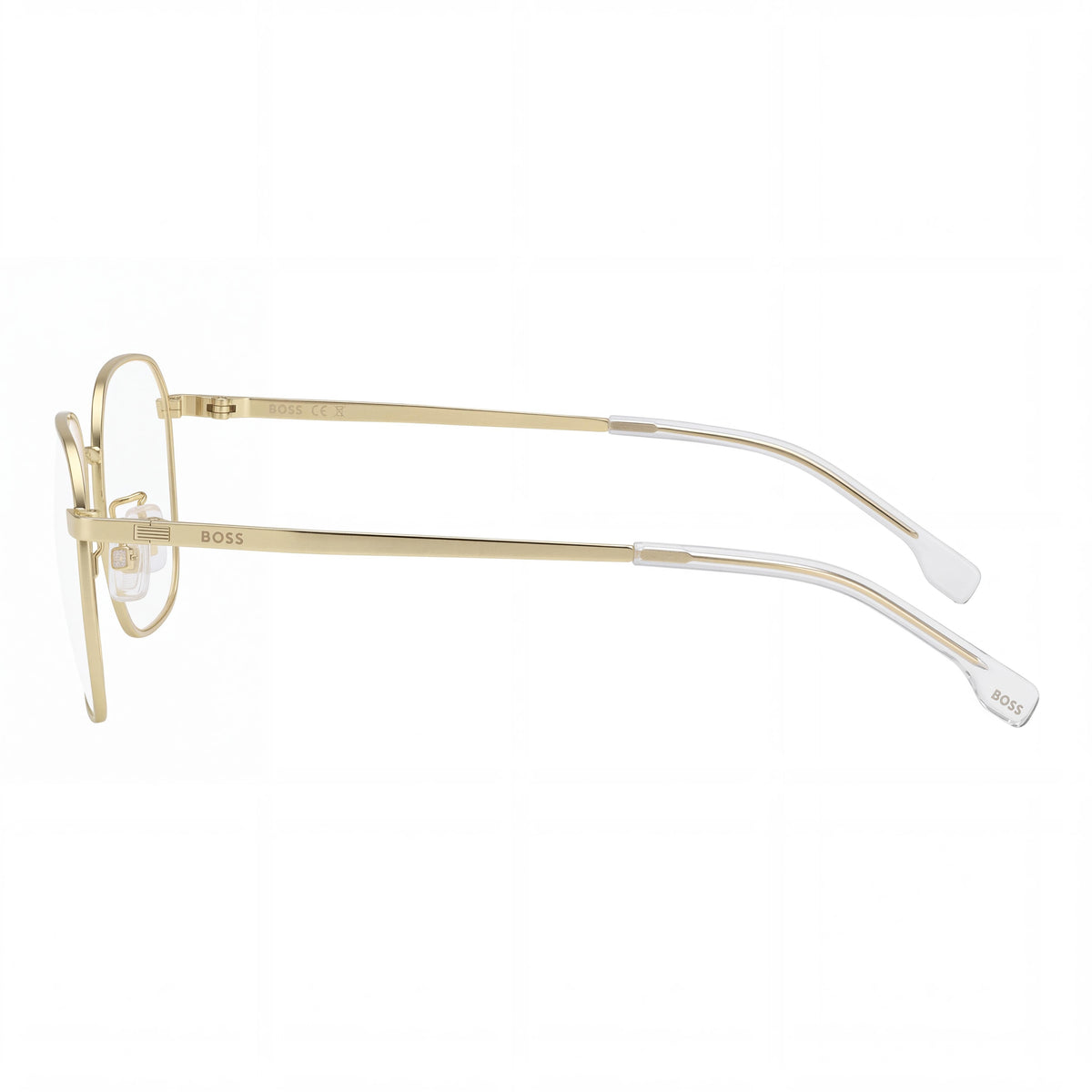 BOSS Audio Systems Casual Men's Stainless Steel Frame Matte Gold Non Optical Frames 53-18-145, Photo 3