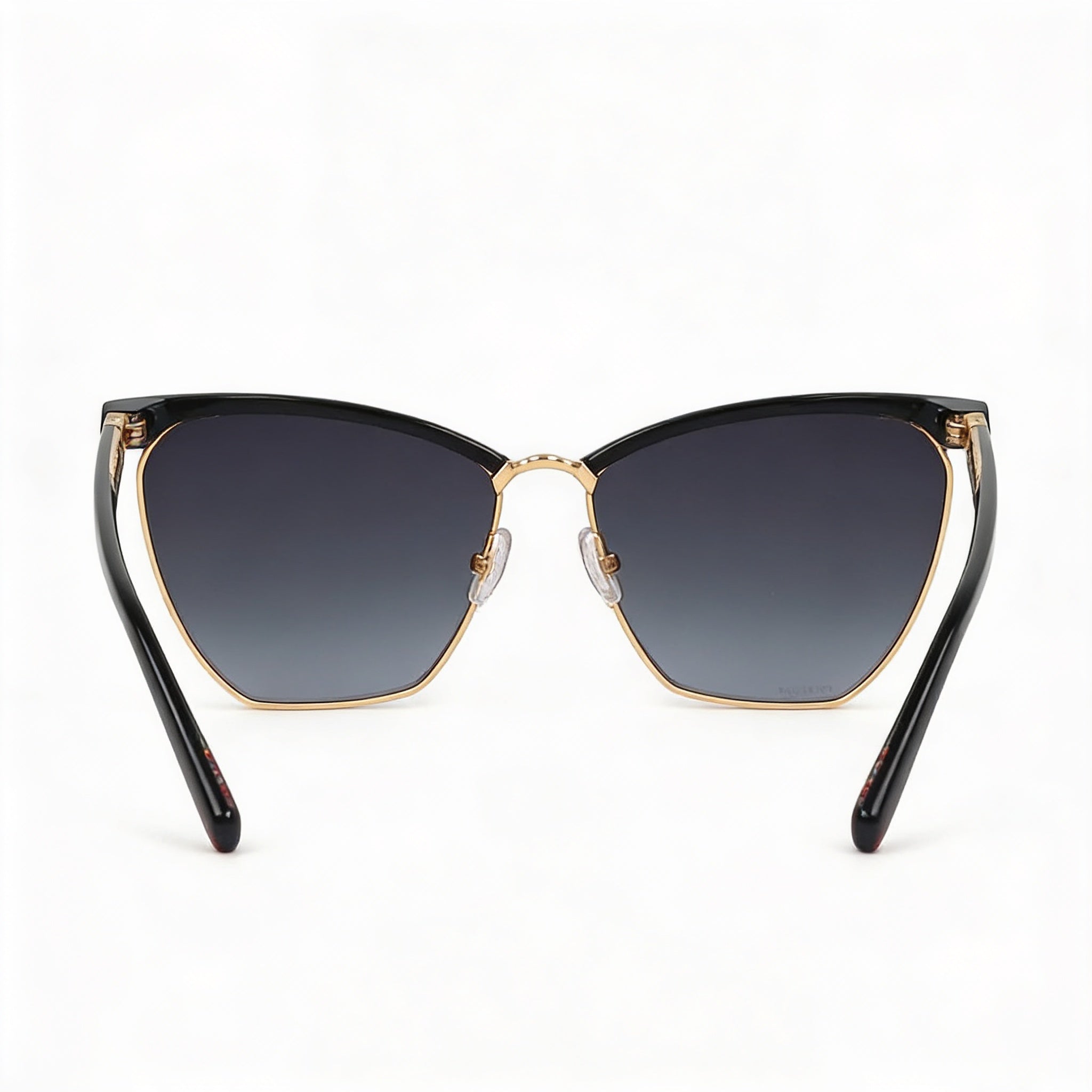 Gafas de sol M Missoni para mujer, montura metálica con degradado negro y dorado, cuadradas, con protección UV, 60 mm, Photo 2