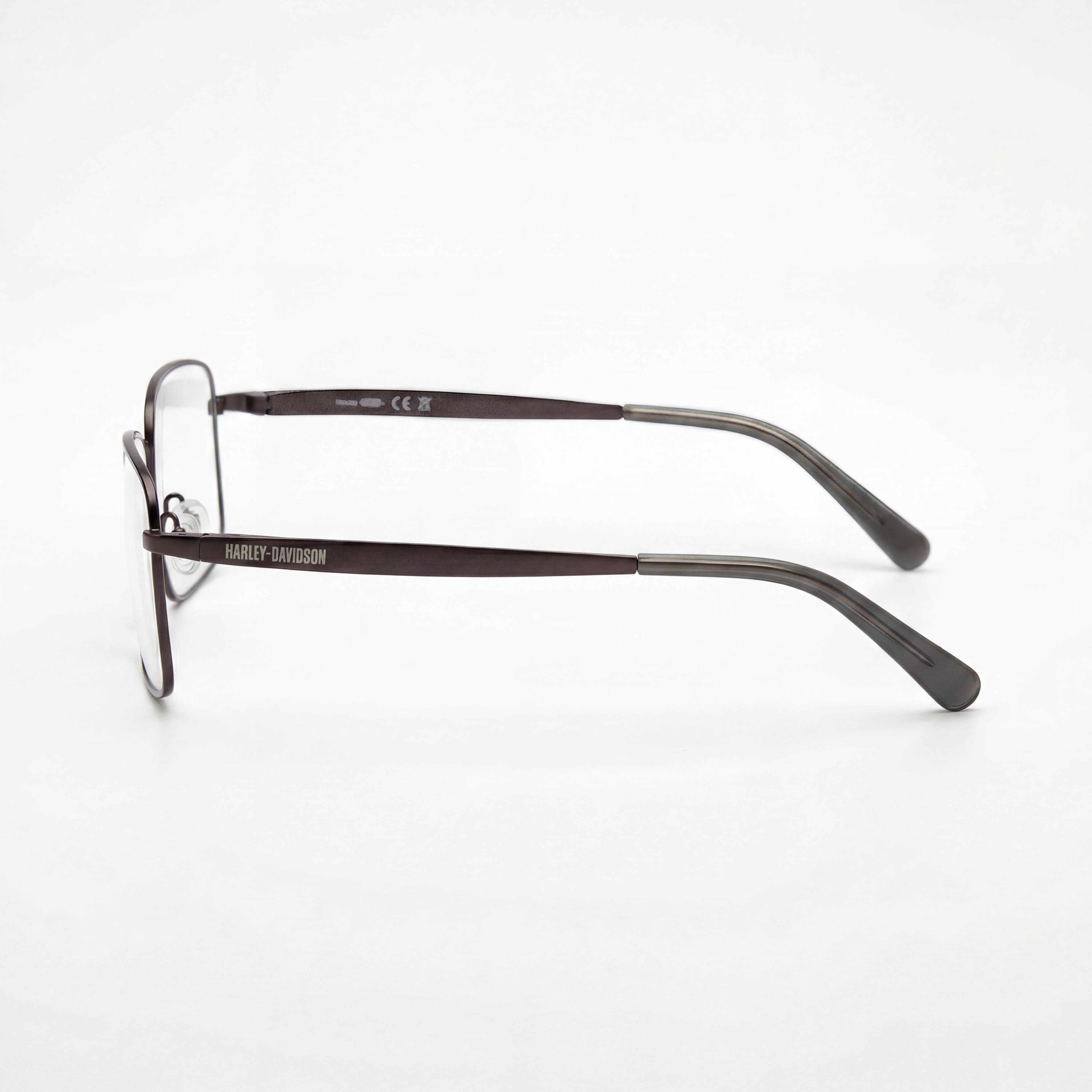 Harley-Davidson Modern Unisex Optical Frames, Matte Gunmetal Finish, Prescription Ready with Clear Demo Lenses, Photo 2