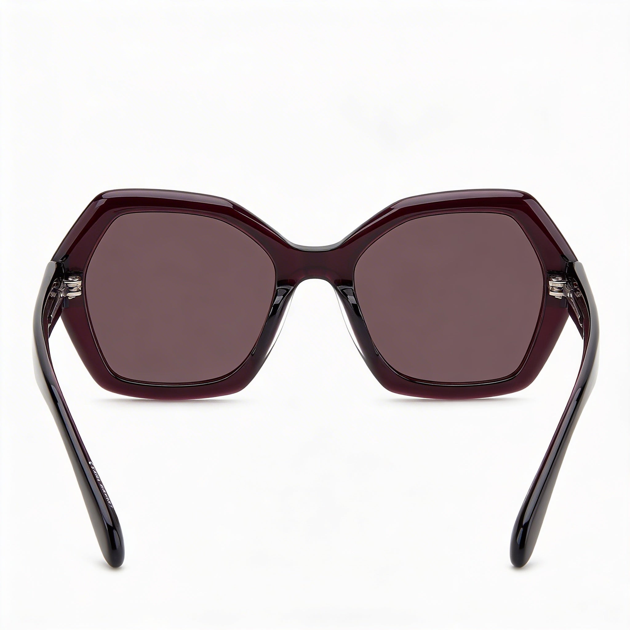 Isabel Marant Modern Women's Acetate Full Rim Geometric Octagonal Plum Non-Polarized Sunglasses 53mm, Photo 2