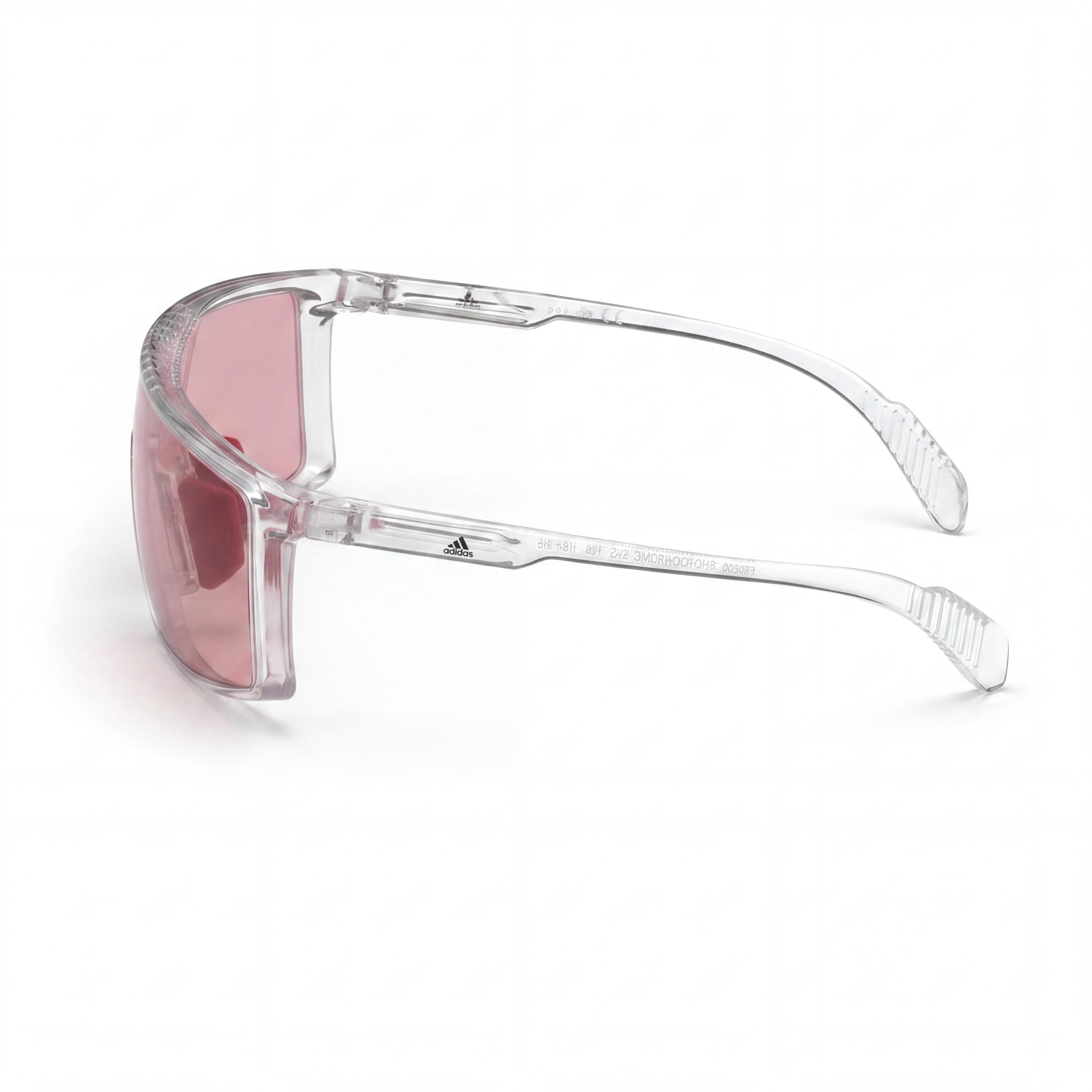 Adidas Modern Unisex Plastic Sunglasses Rose Crystal Bordeaux to Grey Photochromatic UV Protection 128mm, Photo 3