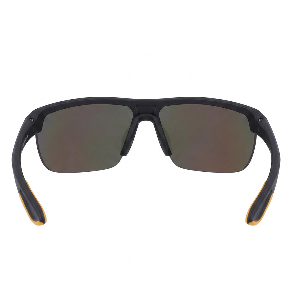 Nike Tempest Unisex Gridiron Orange Plastic Sunglasses with UV Protection Brown Orange Mirror Lenses 60mm