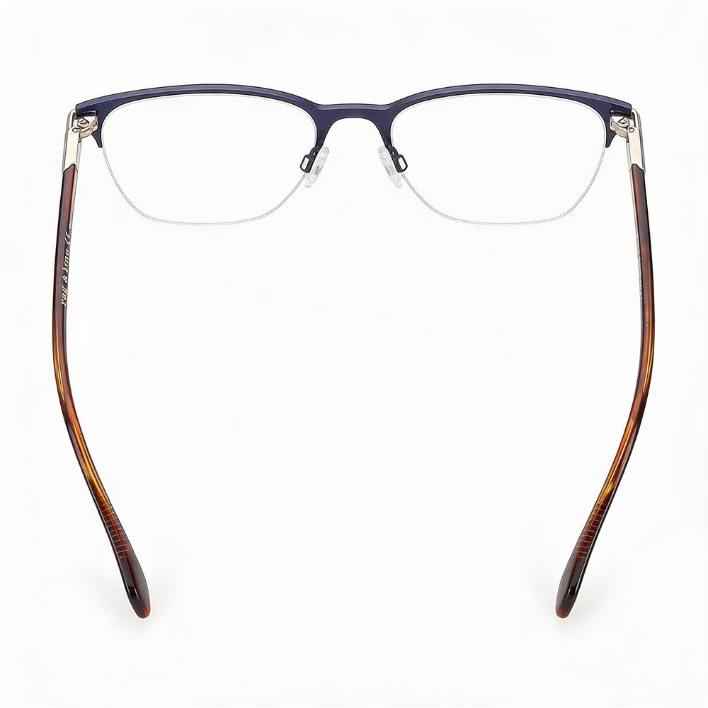 Rag & Bone Rnb7029 Unisex Eyeglasses featuring Matte Blue Alloy Steel Frame Construction, Size 55mm