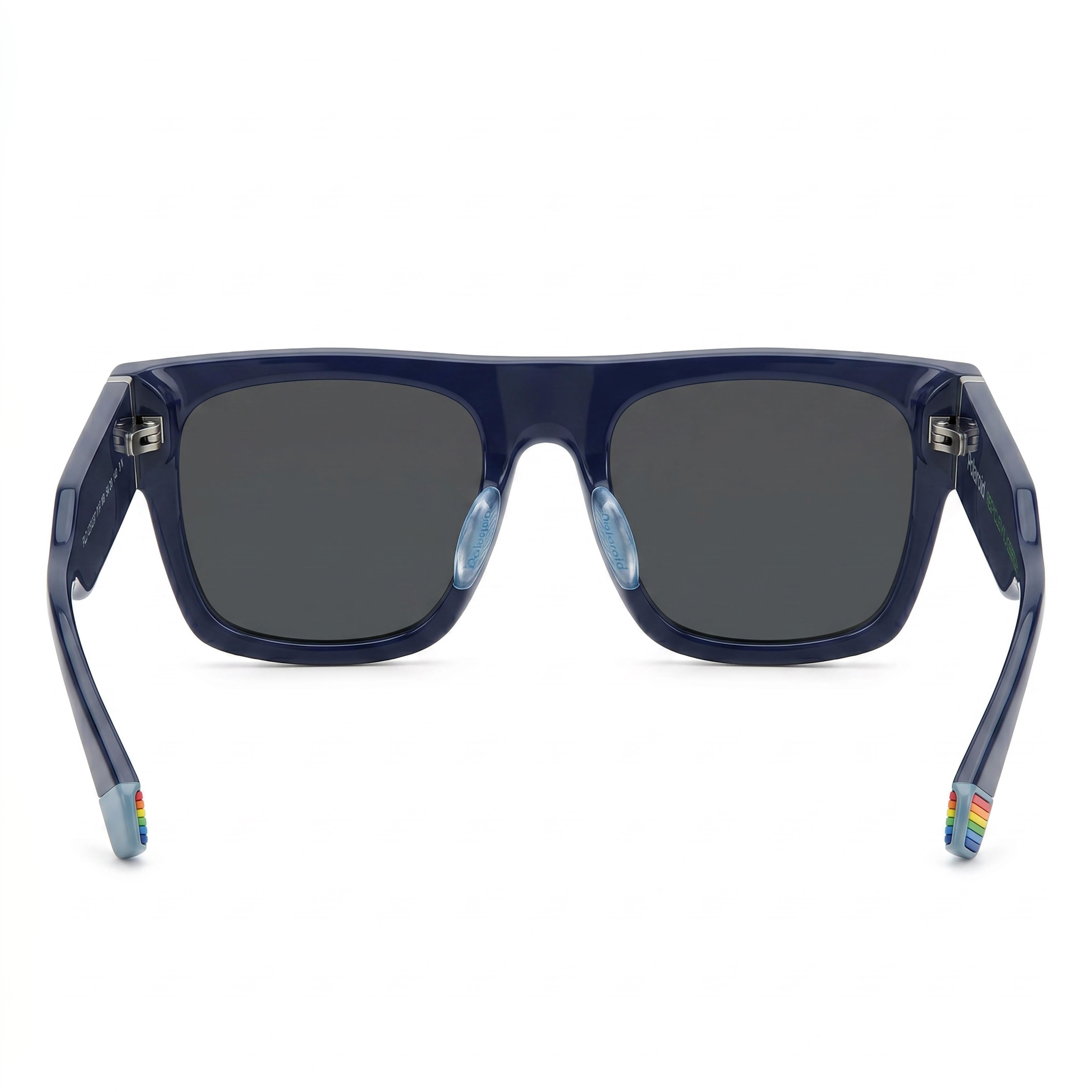 Polaroid Modern Women's Blue Polycarbonate Frame Polarized Grey Lenses 100% UV Protection Eyewear 54mm, Photo 4