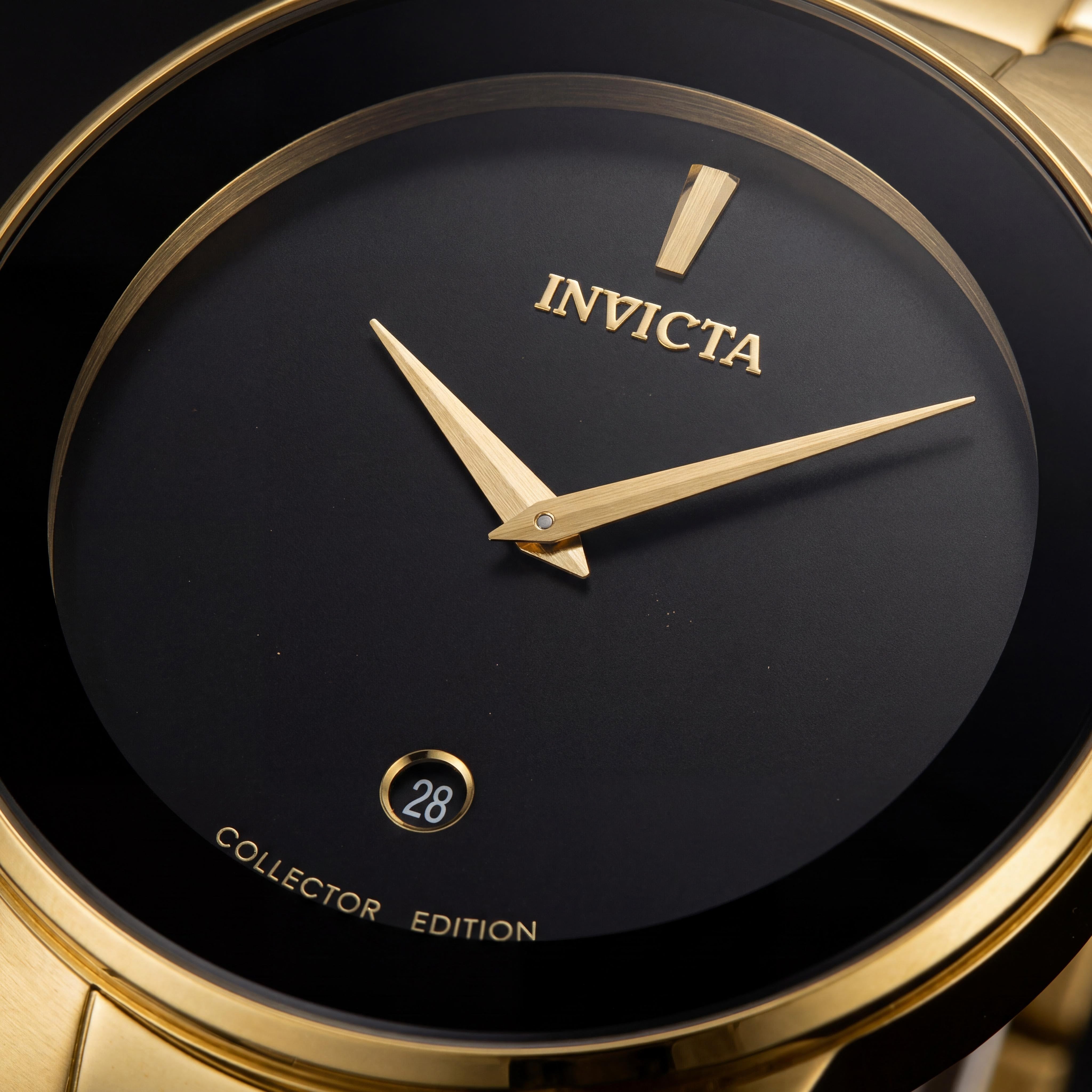 Invicta Specialty 30536 Men's Quartz Black Dial Stainless Steel Watch with Glow In The Dark, 40mm, Photo 2