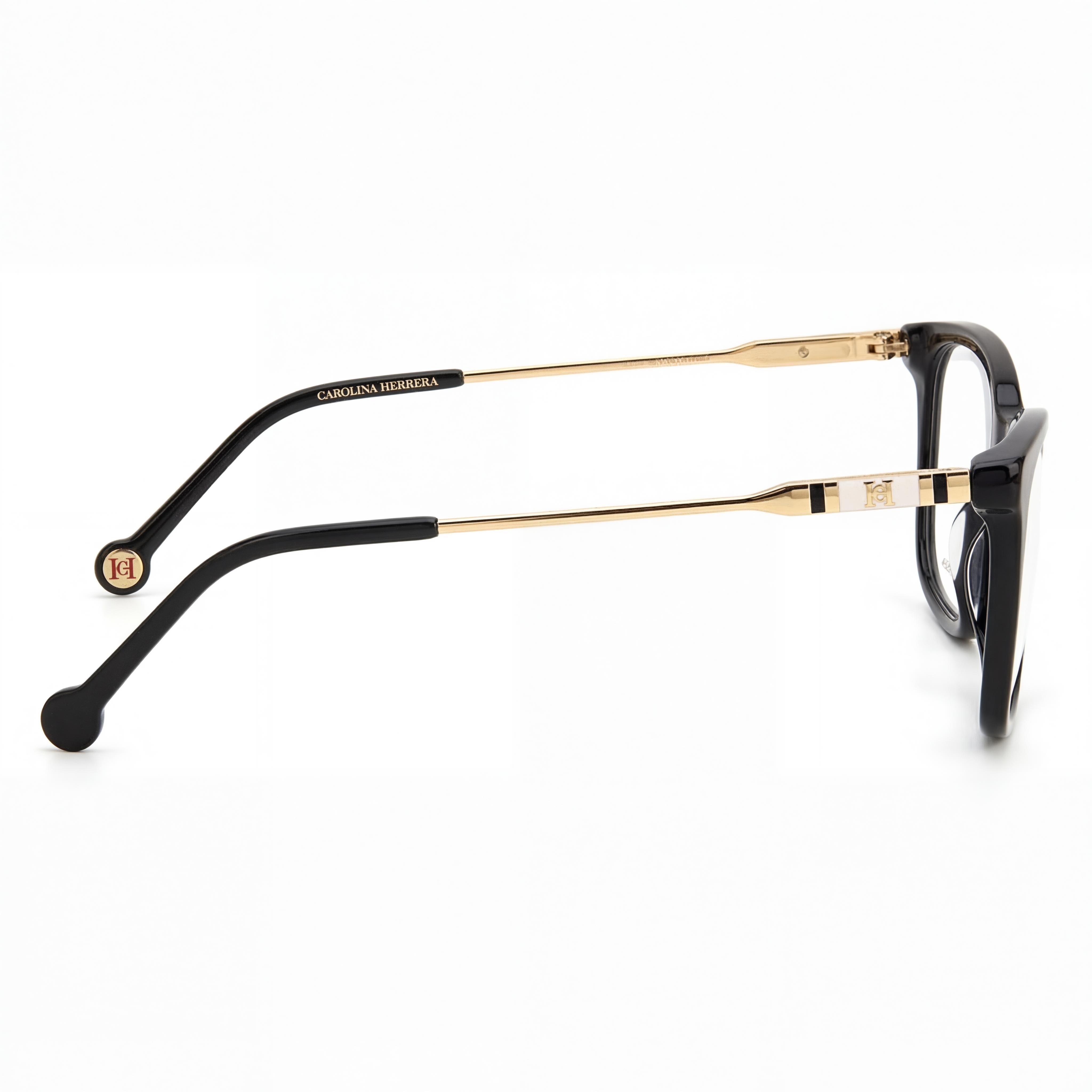 Gafas de sol Carolina Herrera Modern para mujer, montura de acetato negra, modelo Her 0118/g, ancho de lente de 52 mm, Photo 2