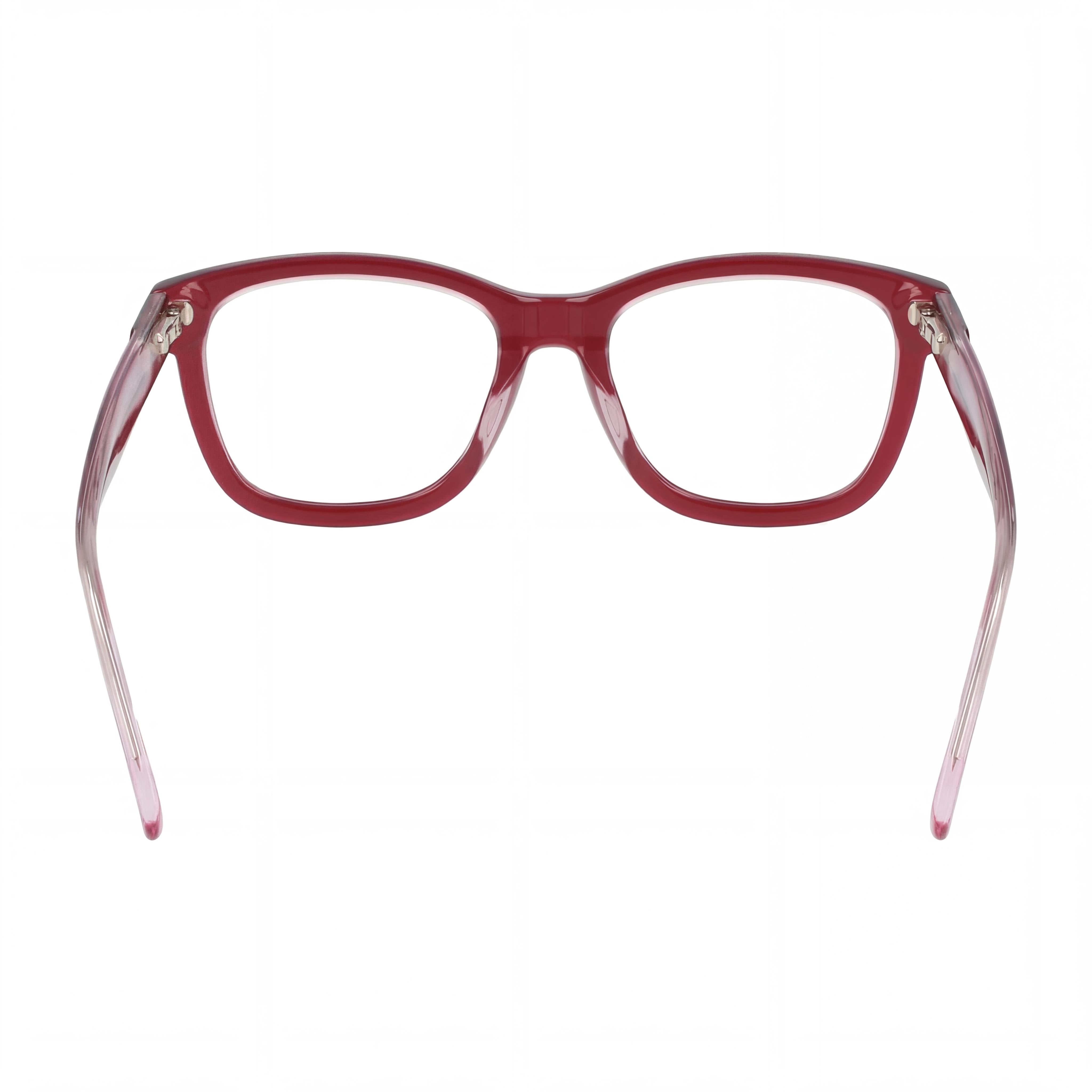 CONVERSE Casual Women's Ophthalmic Eyeglasses with Crystal Berry Laminate Frame, Plastic Lenses, 52-18-140, Photo 3
