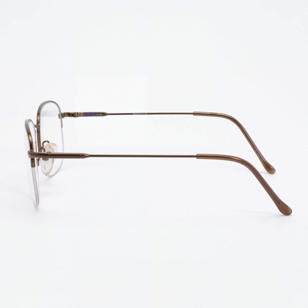 ELASTA E 7033 Men's Brown Metal Frame Sunglasses with 51mm Lens Width, 19mm Bridge, 140mm Temple
