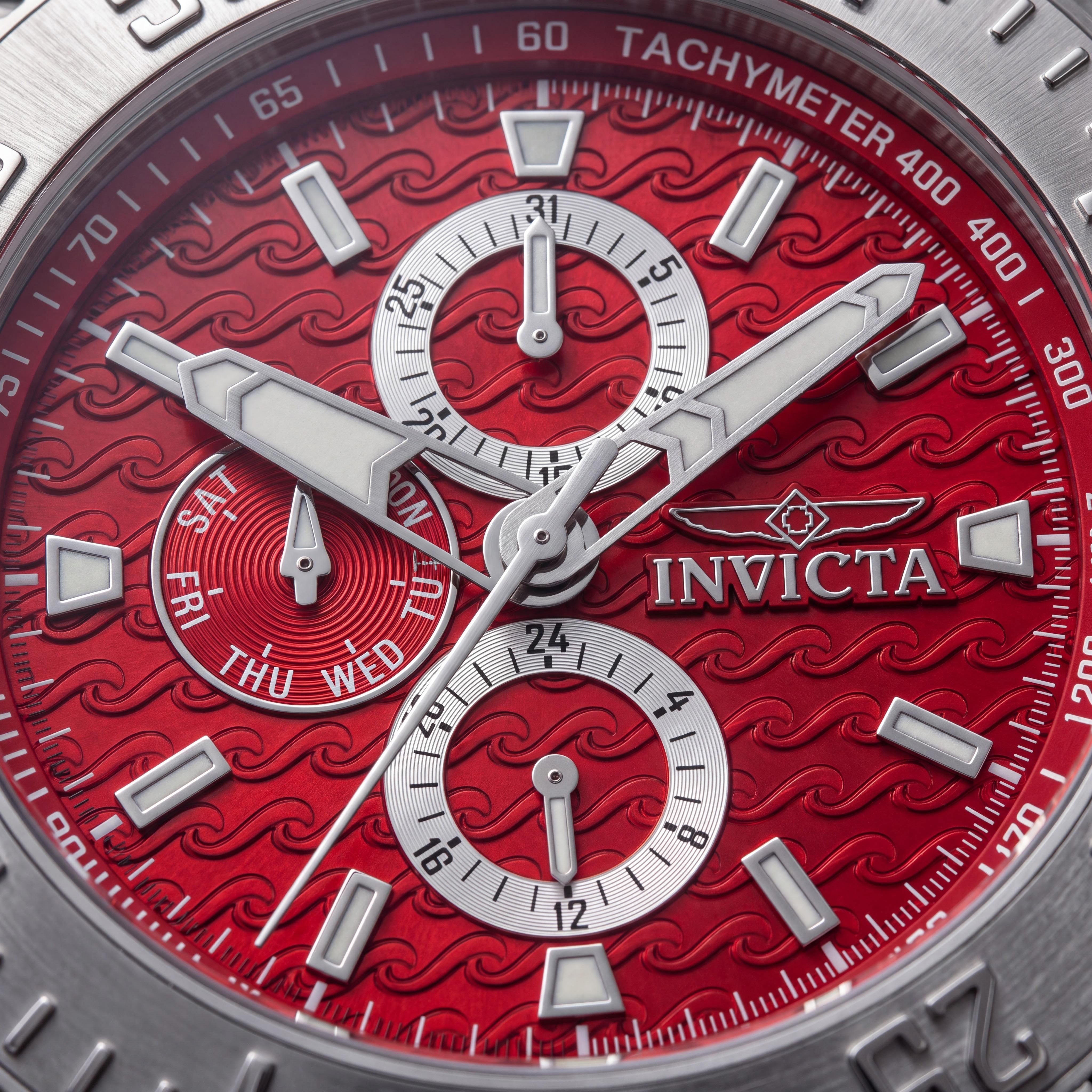 Invicta Classic Reloj de hombre de acero inoxidable con marcadores en el bisel, números arábigos y manecillas de alto contraste 49.50mm, Photo 2