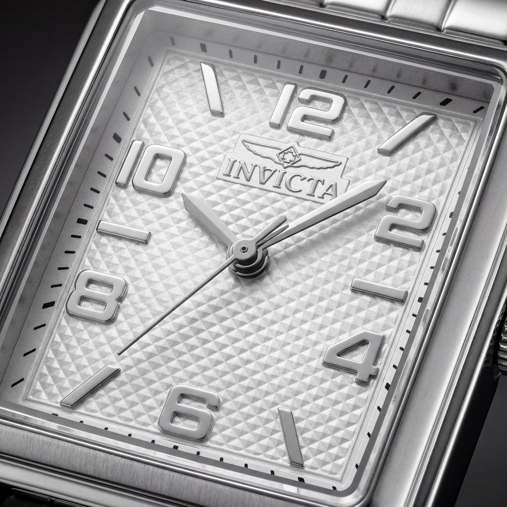 Invicta Fashion 46662 Women's Silver-Tone Stainless Steel Quartz Watch, Arabic Numerals, 24.5mm