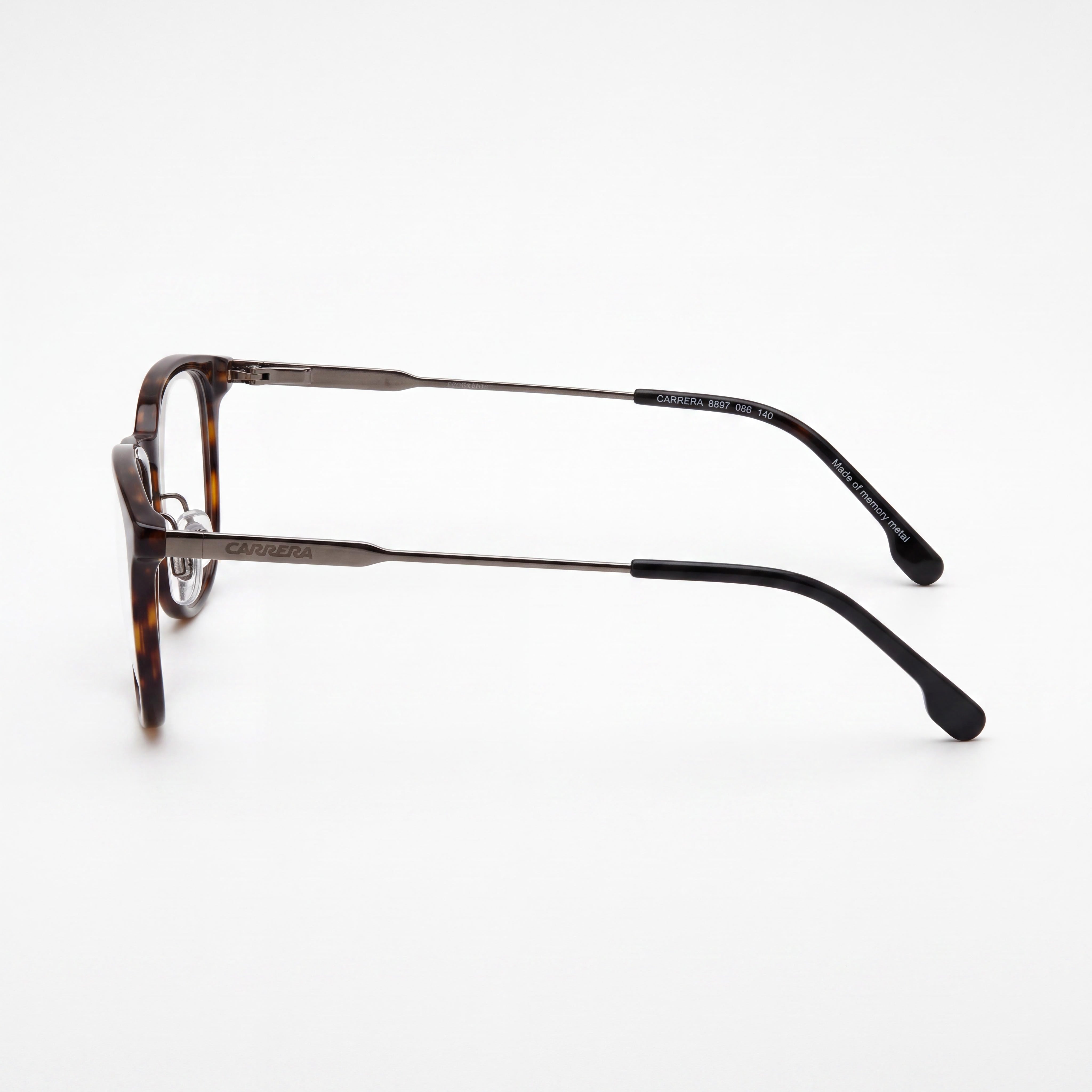 Carrera Men's CARRERA 8897 Square Optical Frame, Light Acetate in Havana Color, Size 55-17-140, Photo 2