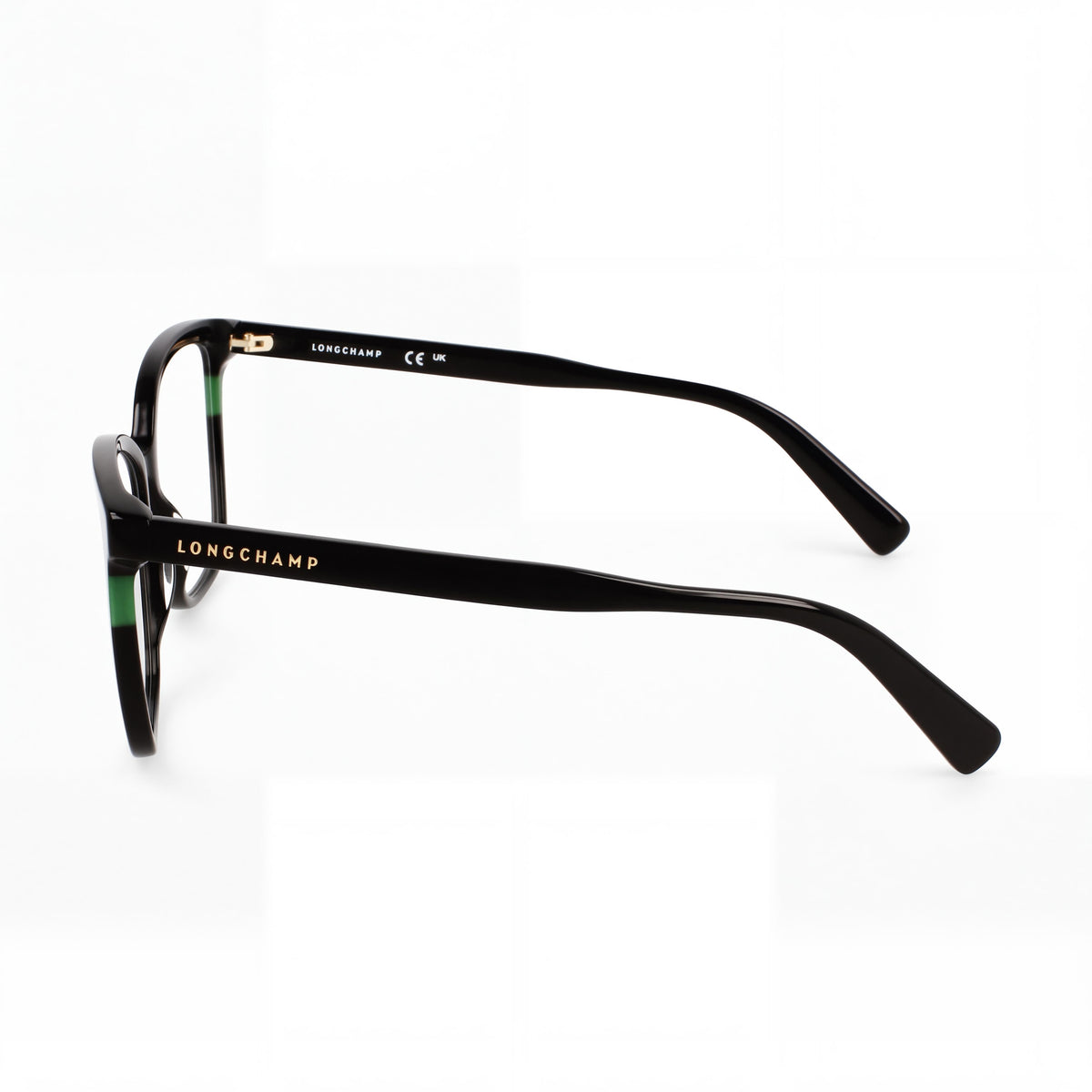 Longchamp Casual Women's Black Acetate Frame Plastic Lens Optical Eyeglasses 52-15-140, Photo 3