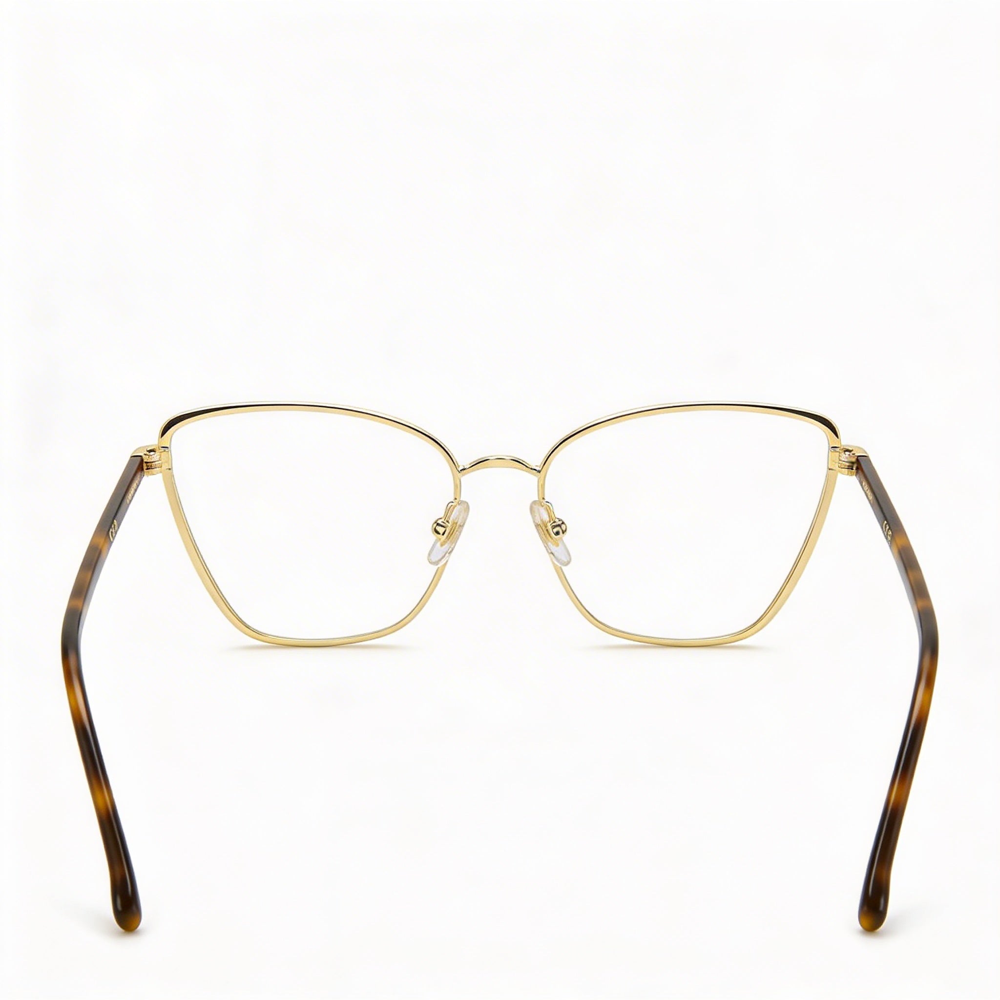 Montura óptica Carrera 3039 para mujer, de metal dorado claro, para lentes graduadas, lente de 54 mm, puente de 140 mm, patilla de 17 mm., Photo 3