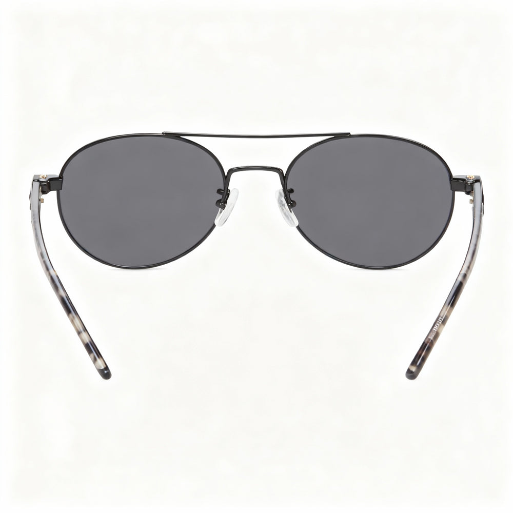 DKNY Do300s Women's Oval Sunglasses, Black Frame, Black Non-Polarized Lens, 100% UV Protection, 51mm